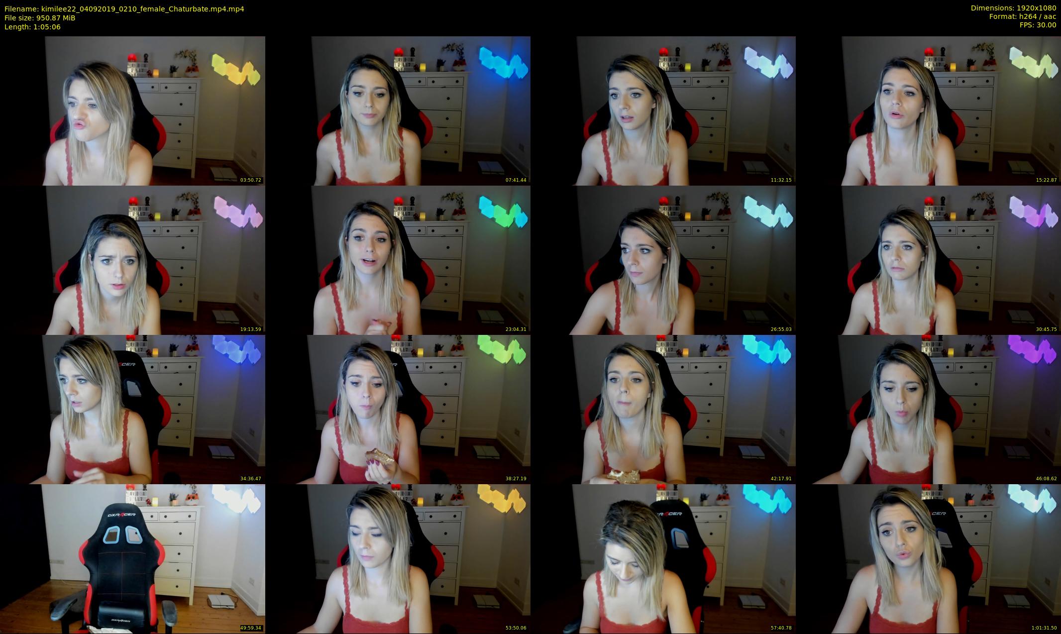 kimilee22 — 66 minute Chaturbate female cam show recording, 1080p, Sep 4, 2019