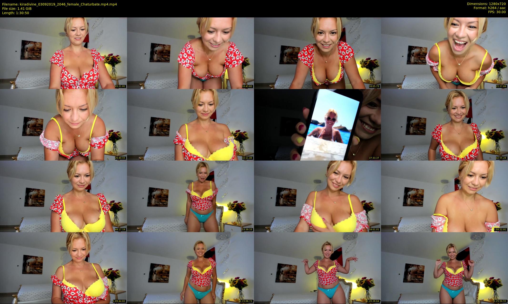 kiradivine — 91 minute Chaturbate female cam show recording, 720p, Sep 3, 2019