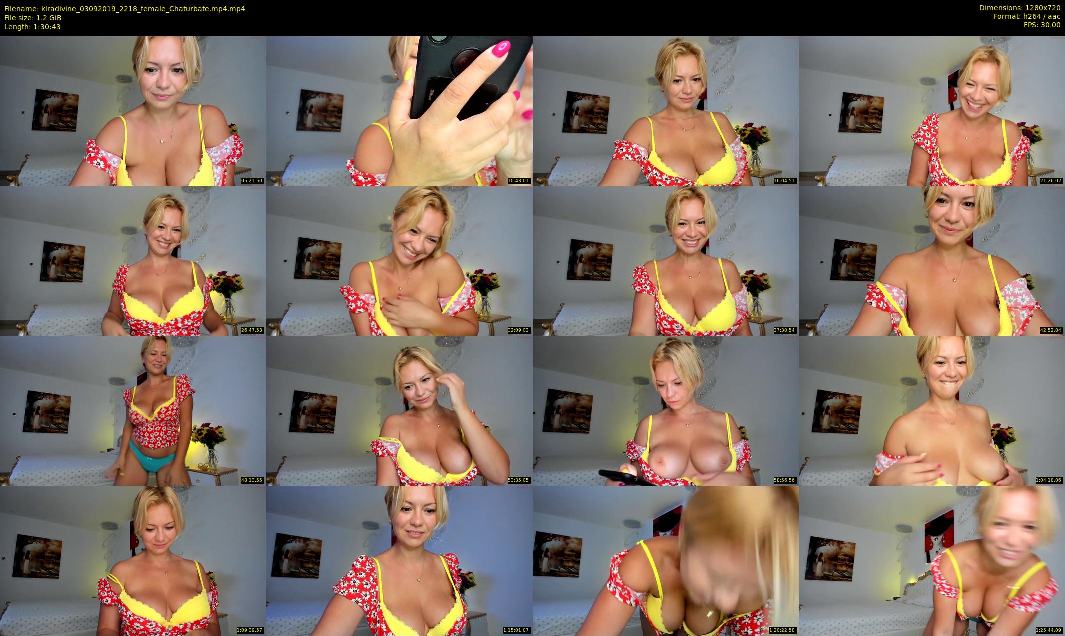 kiradivine — 91 minute Chaturbate female cam show recording, 720p, Sep 3, 2019