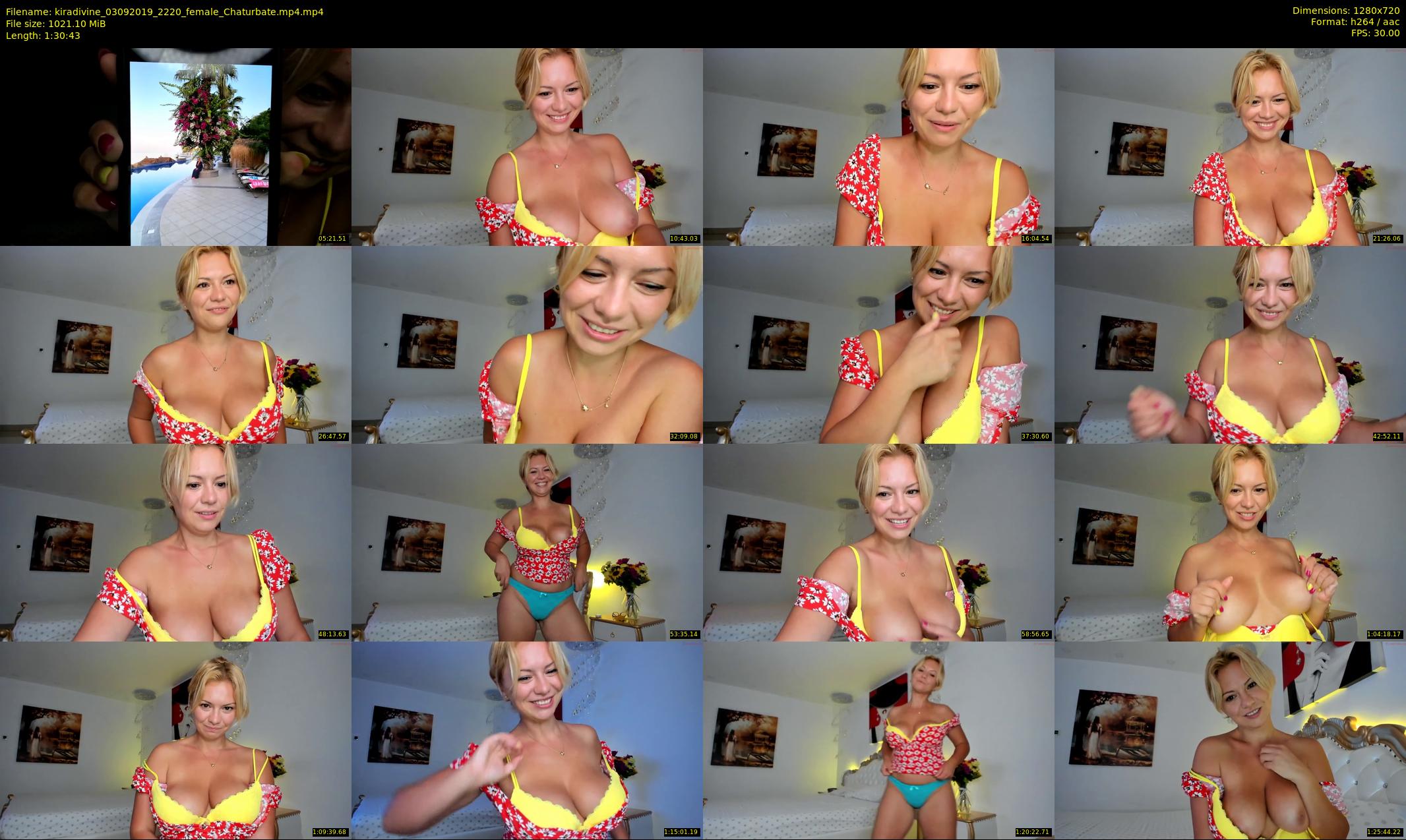 kiradivine — 91 minute Chaturbate female cam show recording, 720p, Sep 3, 2019