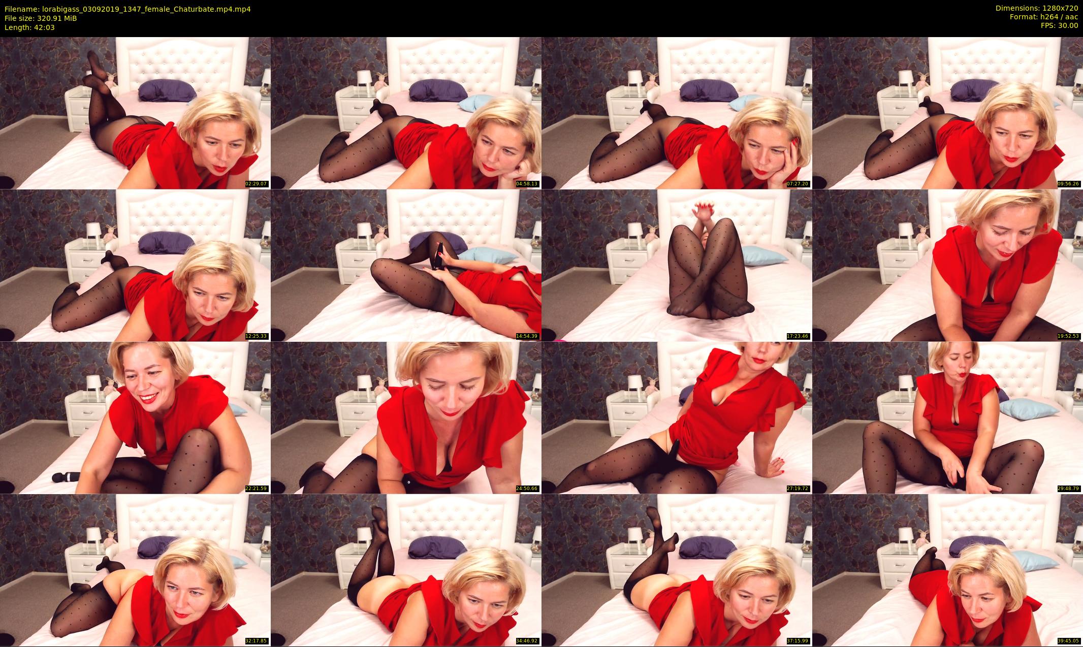 lorabigass — 43 minute Chaturbate female cam show recording, 720p, Sep 3, 2019
