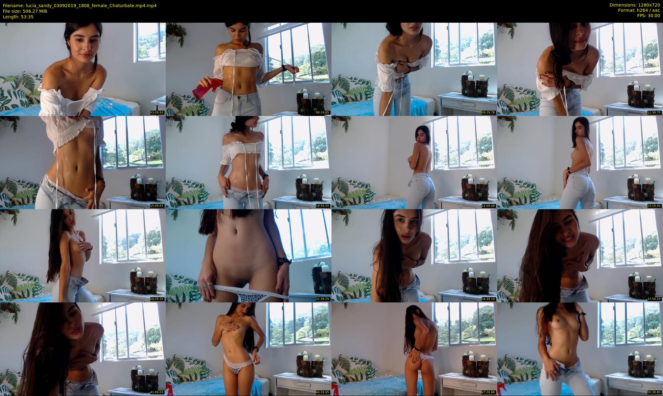 lucia_sandy — 54 minute Chaturbate female cam show recording, 720p, Sep 3, 2019