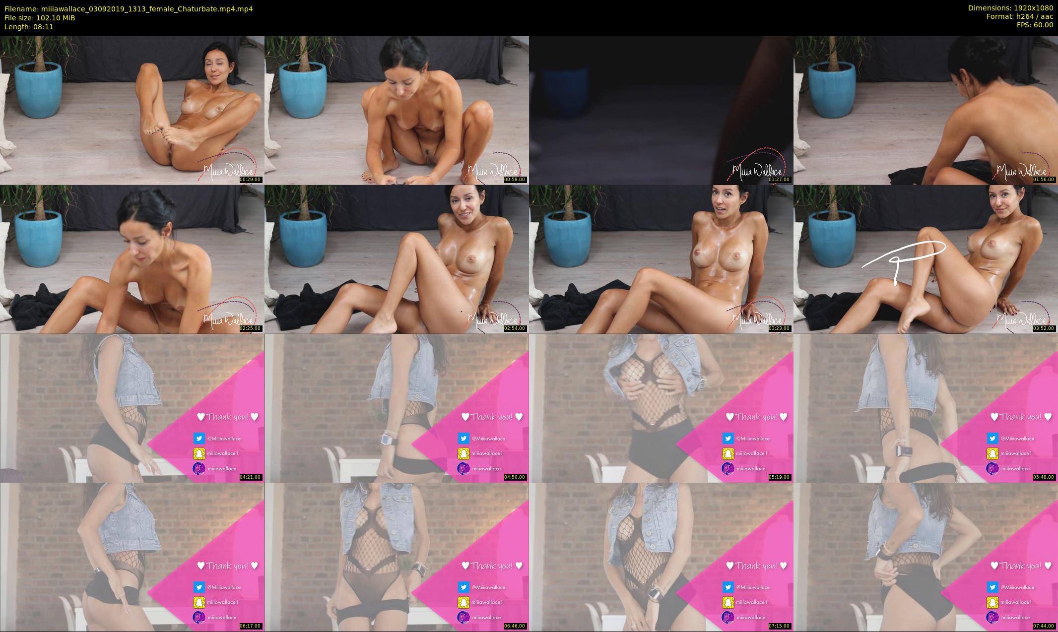 miiiawallace — 9 minute Chaturbate female cam show recording, 1080p, Sep 3, 2019