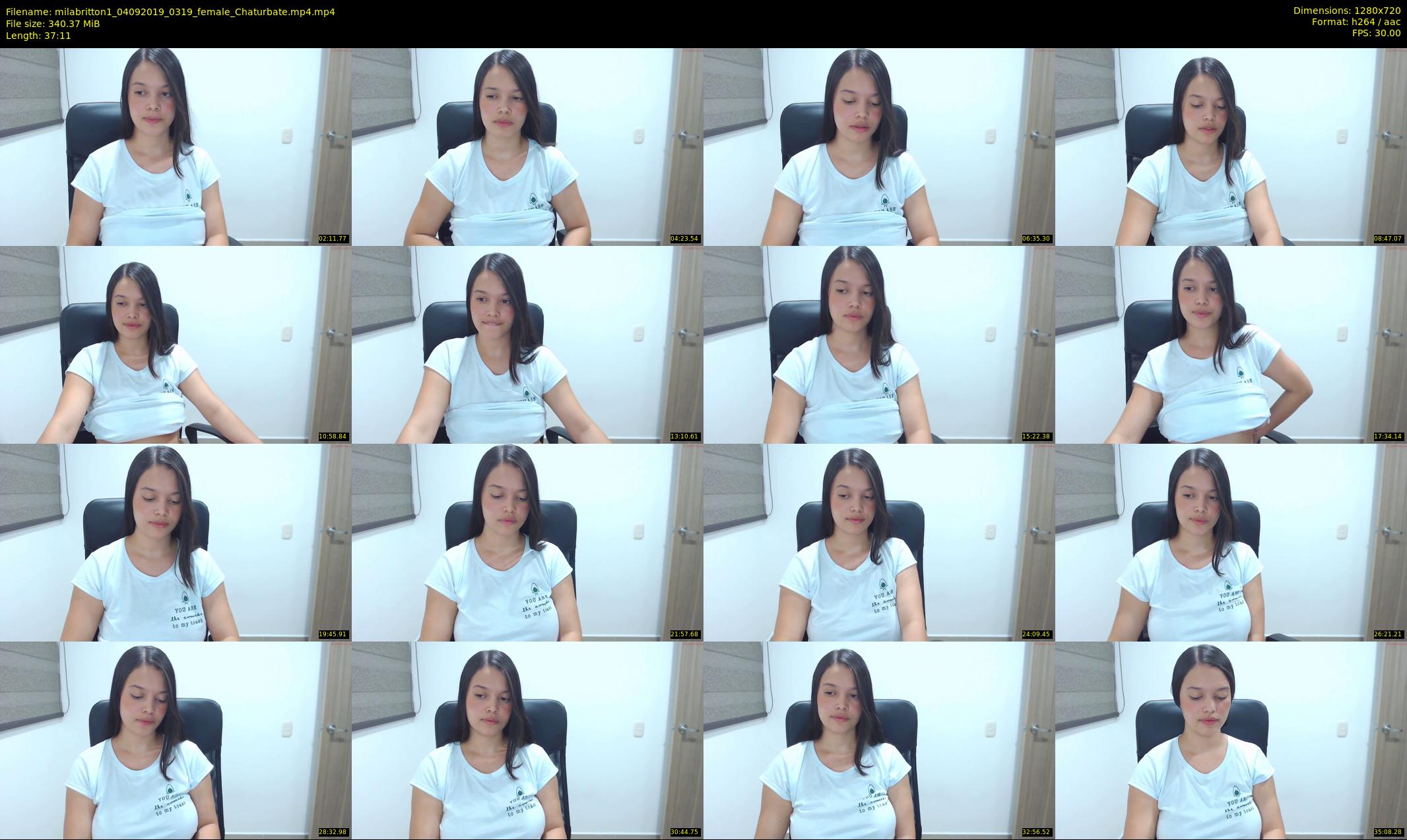 milabritton1 — 38 minute Chaturbate female cam show recording, 720p, Sep 4, 2019