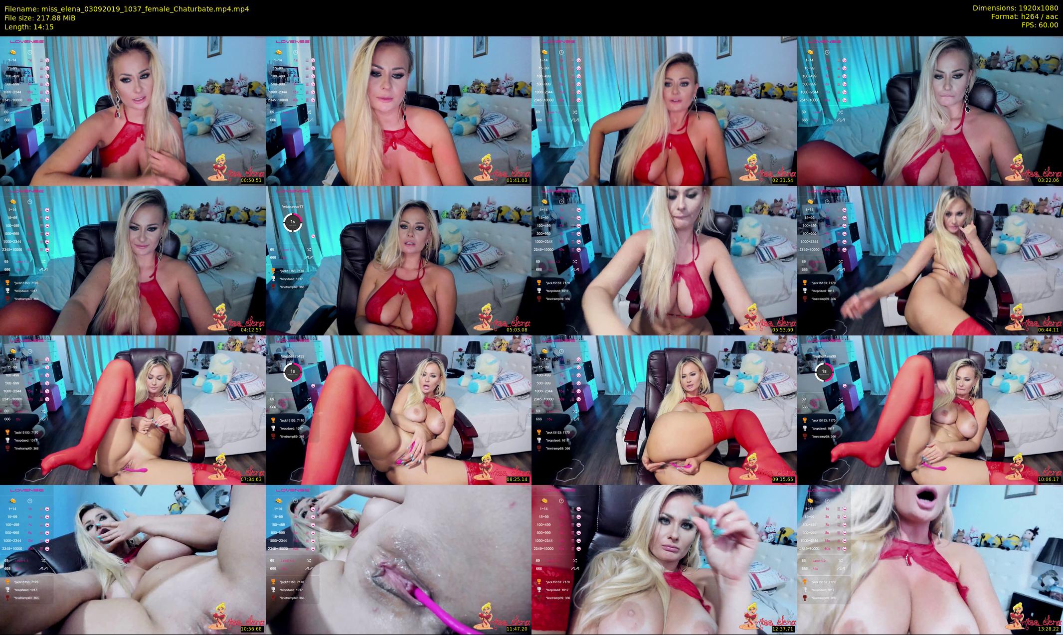 miss_elena — 15 minute Chaturbate female cam show recording, 1080p, Sep 3, 2019