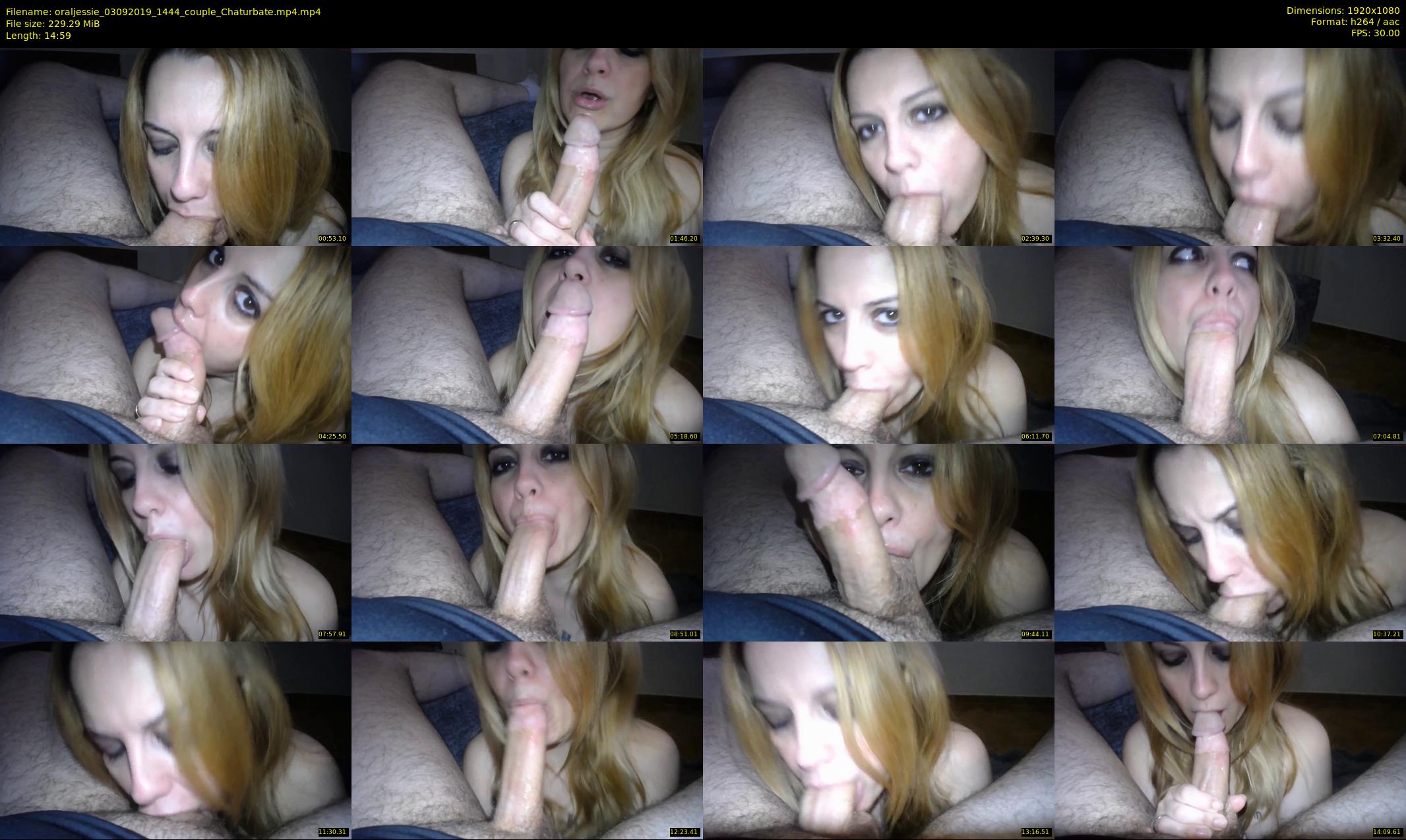 oraljessie — 15 minute Chaturbate couple cam show recording, 1080p, Sep 3, 2019