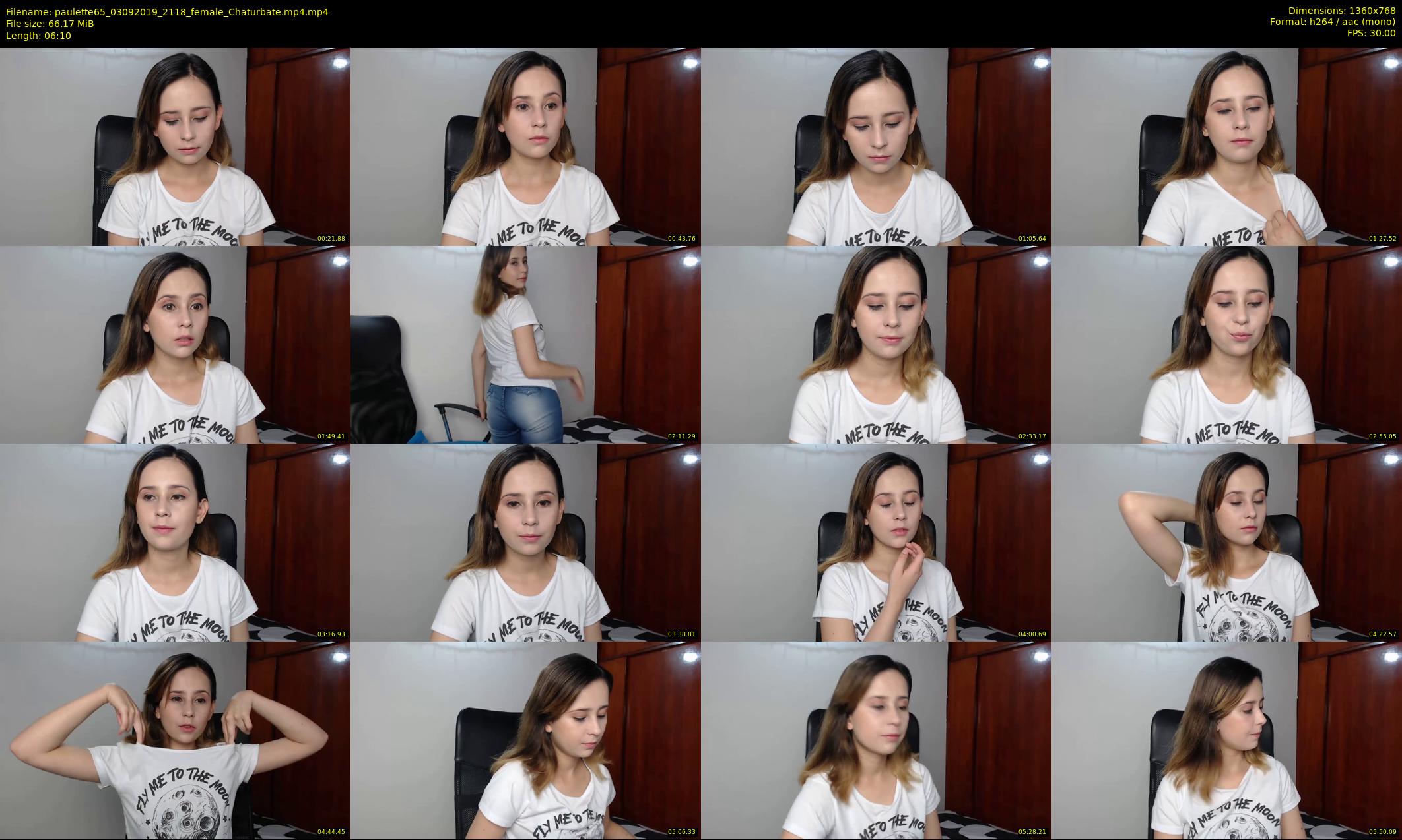 paulette65 — 7 minute Chaturbate female cam show recording, 720p, Sep 3, 2019