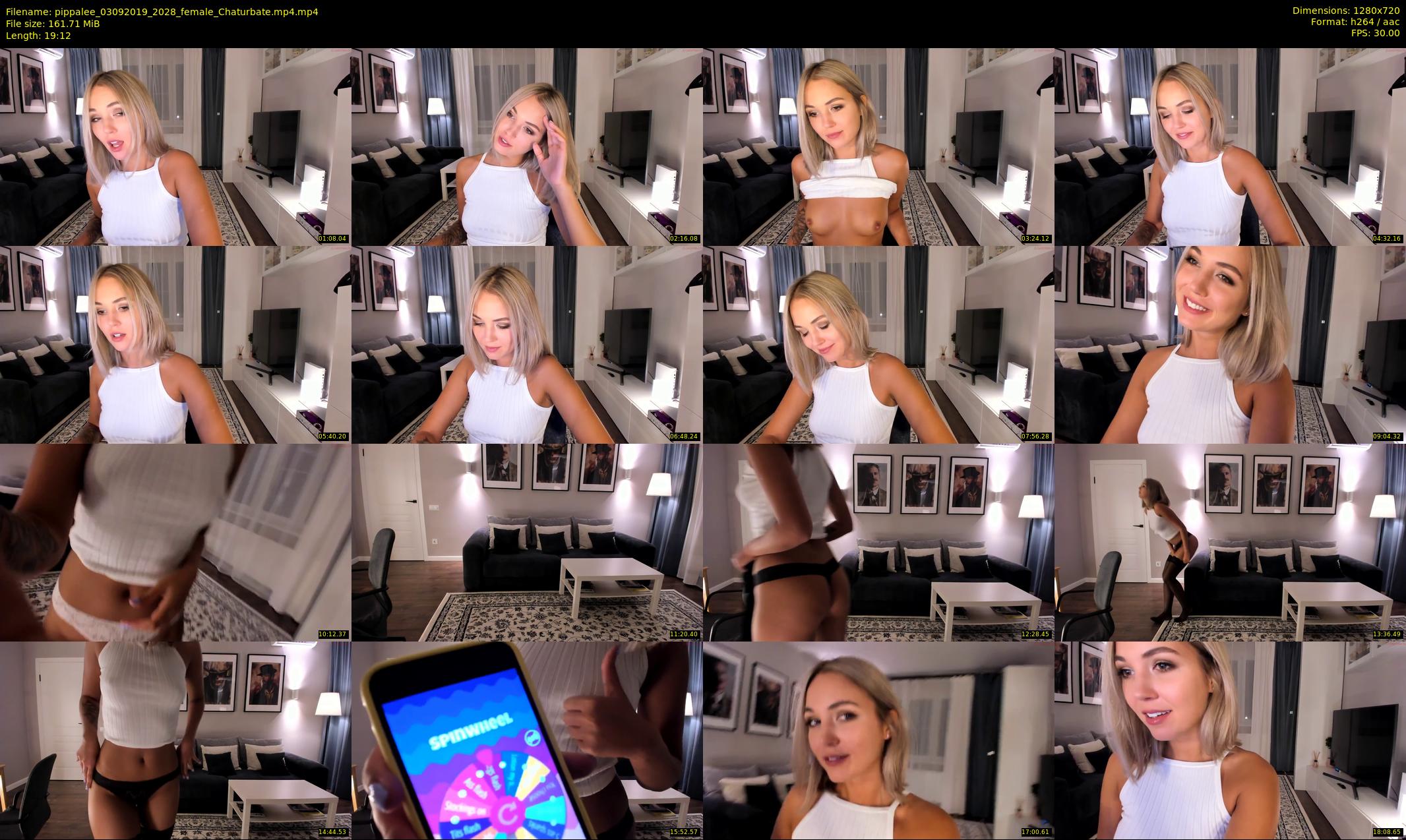 pippalee — 20 minute Chaturbate female cam show recording, 720p, Sep 3, 2019