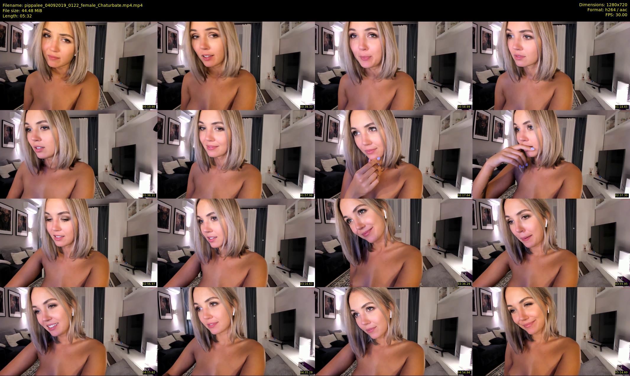 pippalee — 6 minute Chaturbate female cam show recording, 720p, Sep 4, 2019