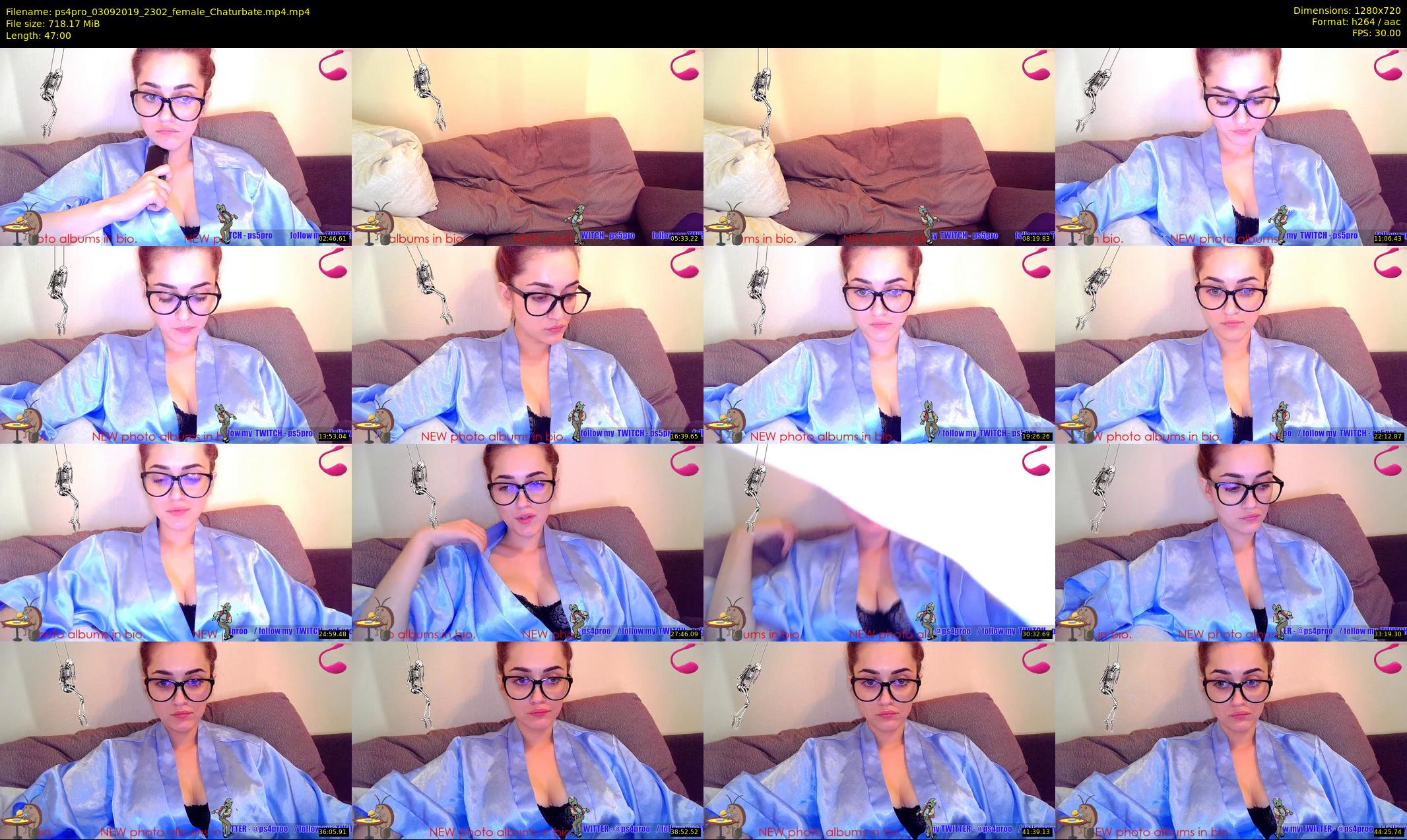 ps4pro — 47 minute Chaturbate female cam show recording, 720p, Sep 3, 2019
