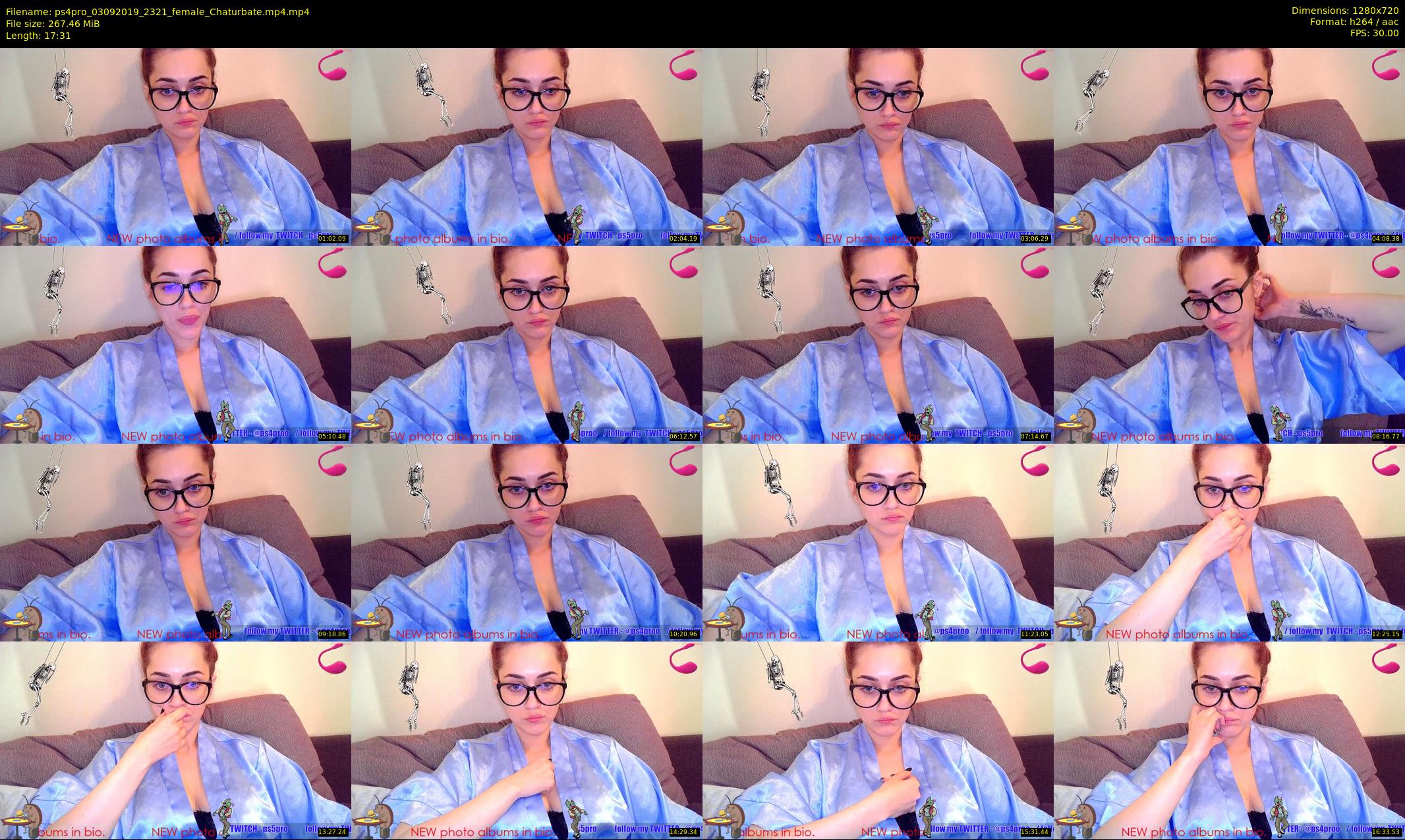 ps4pro — 18 minute Chaturbate female cam show recording, 720p, Sep 3, 2019