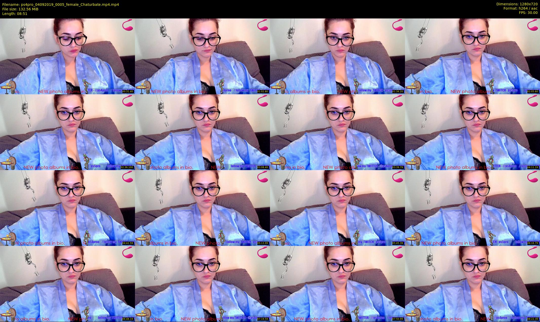 ps4pro — 9 minute Chaturbate female cam show recording, 720p, Sep 4, 2019