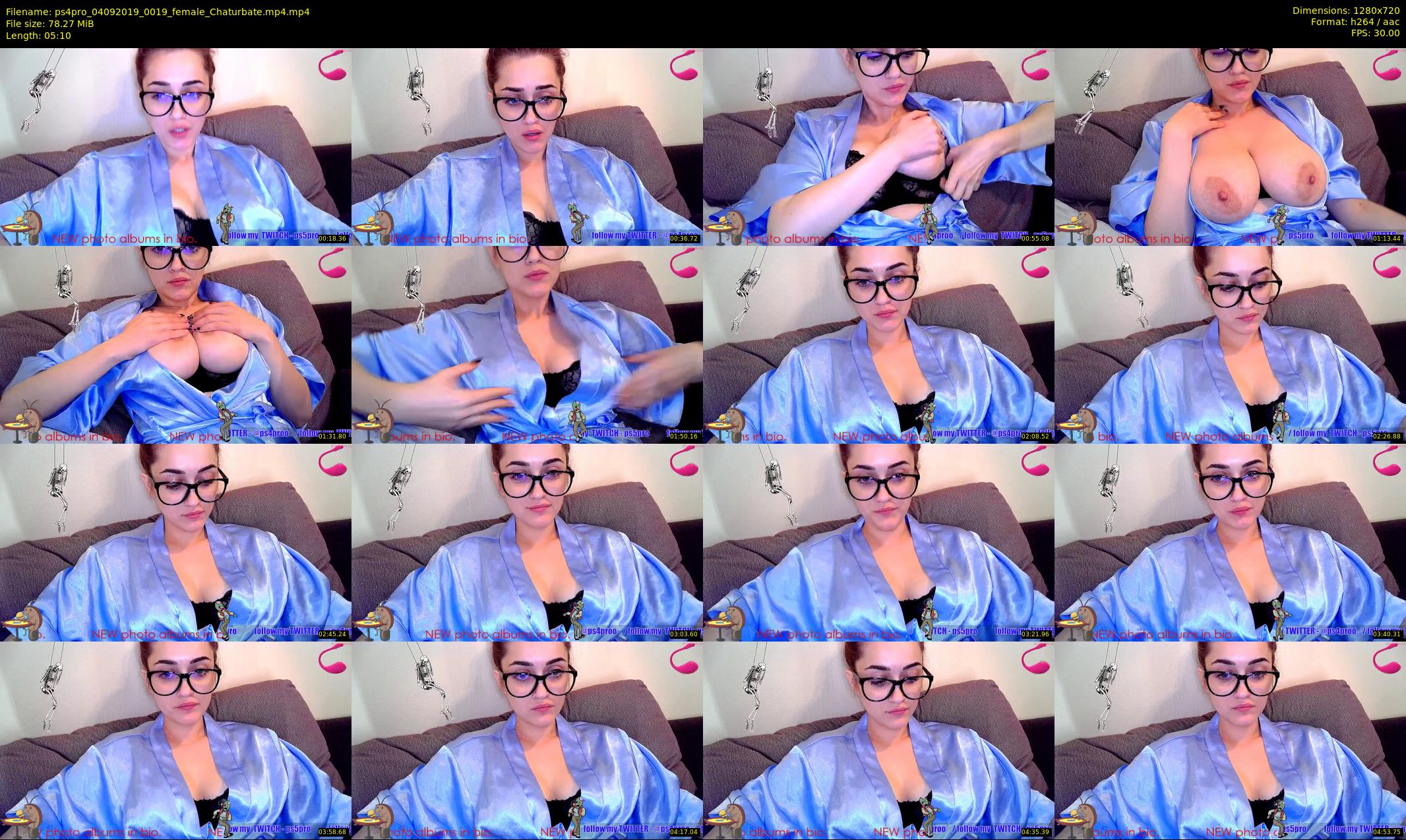 ps4pro — 6 minute Chaturbate female cam show recording, 720p, Sep 4, 2019