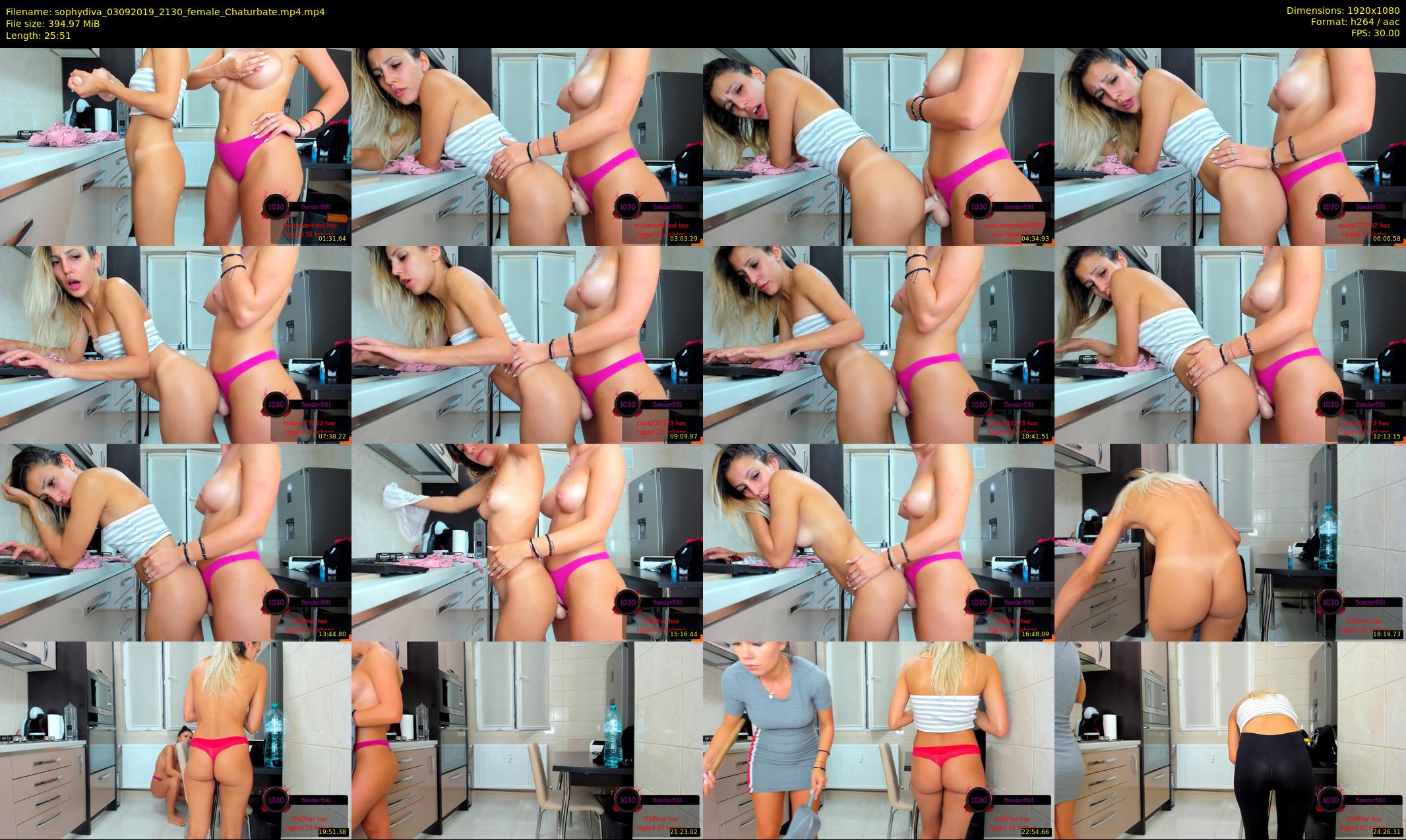 sophydiva — 26 minute Chaturbate female cam show recording, 1080p, Sep 3, 2019