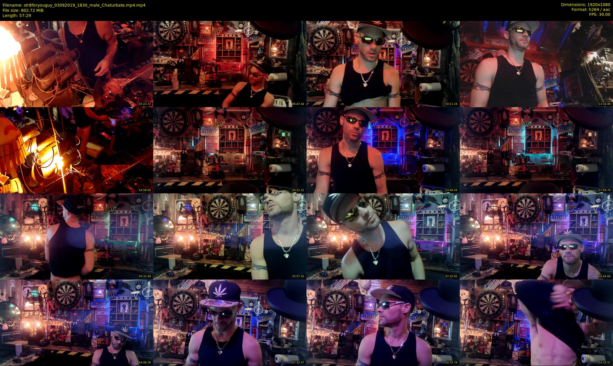 str8foryouguy — 58 minute Chaturbate male cam show recording, 1080p, Sep 3, 2019