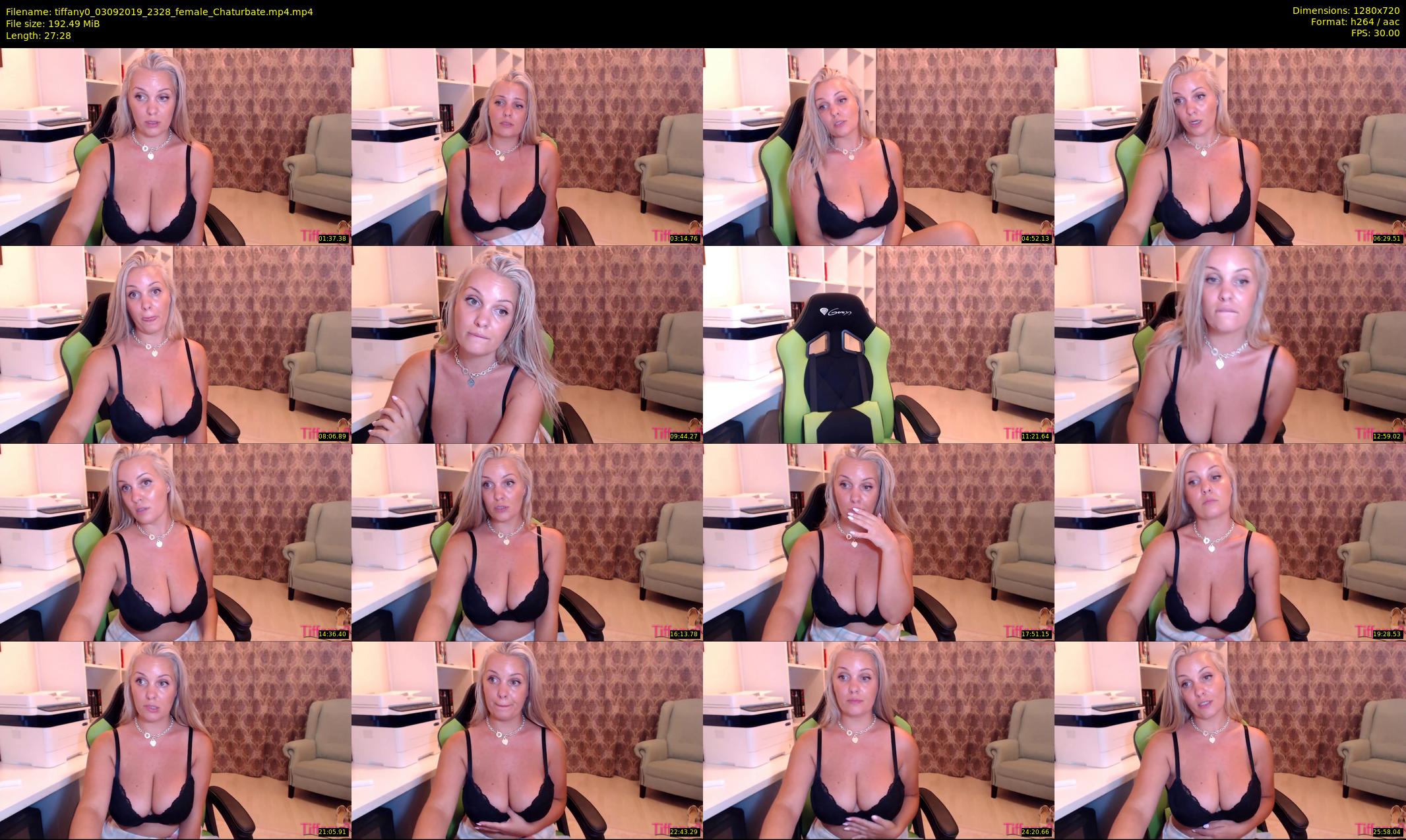 tiffany0 — 28 minute Chaturbate female cam show recording, 720p, Sep 3, 2019