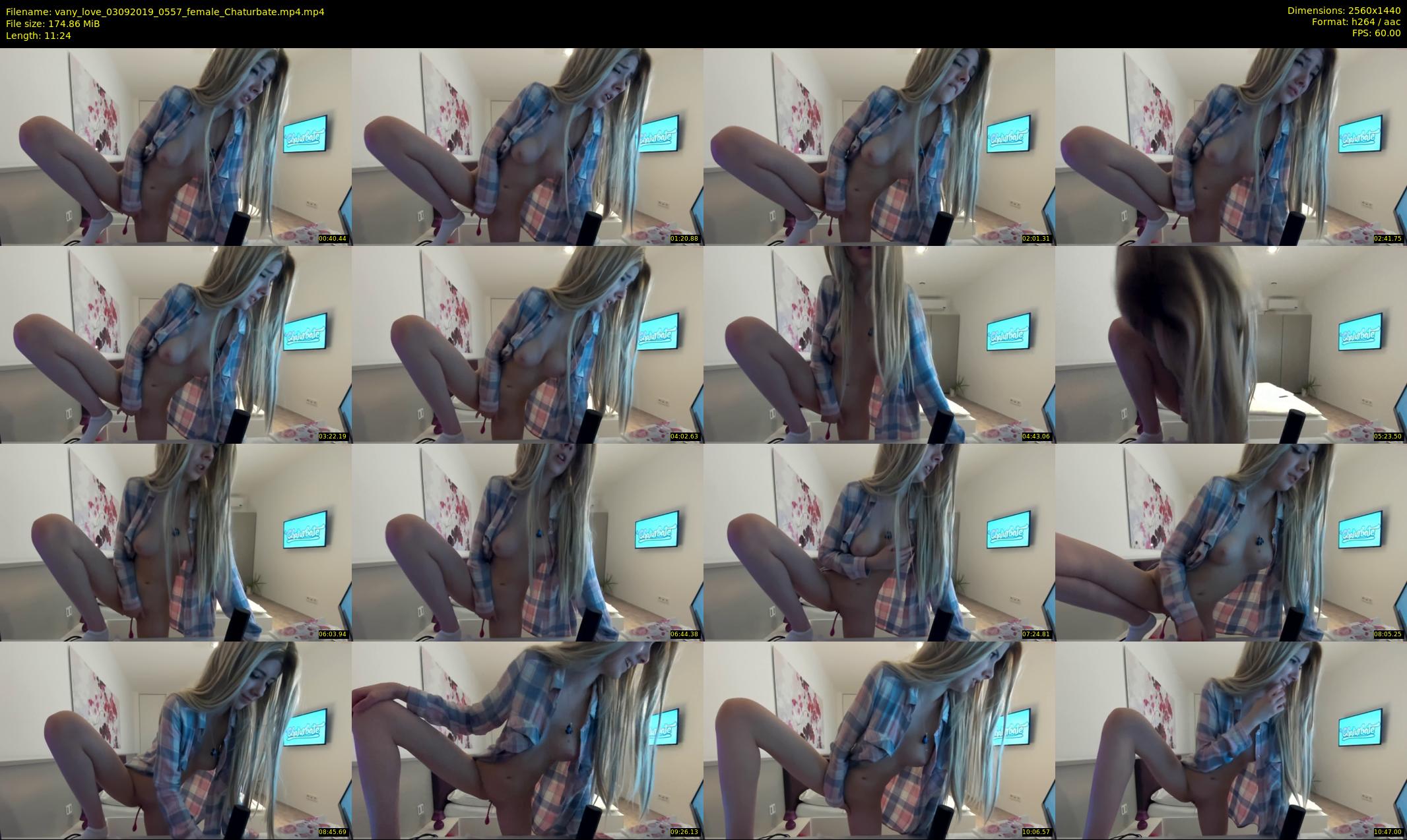 vany_love — 12 minute Chaturbate female cam show recording, 1080p, Sep 3, 2019