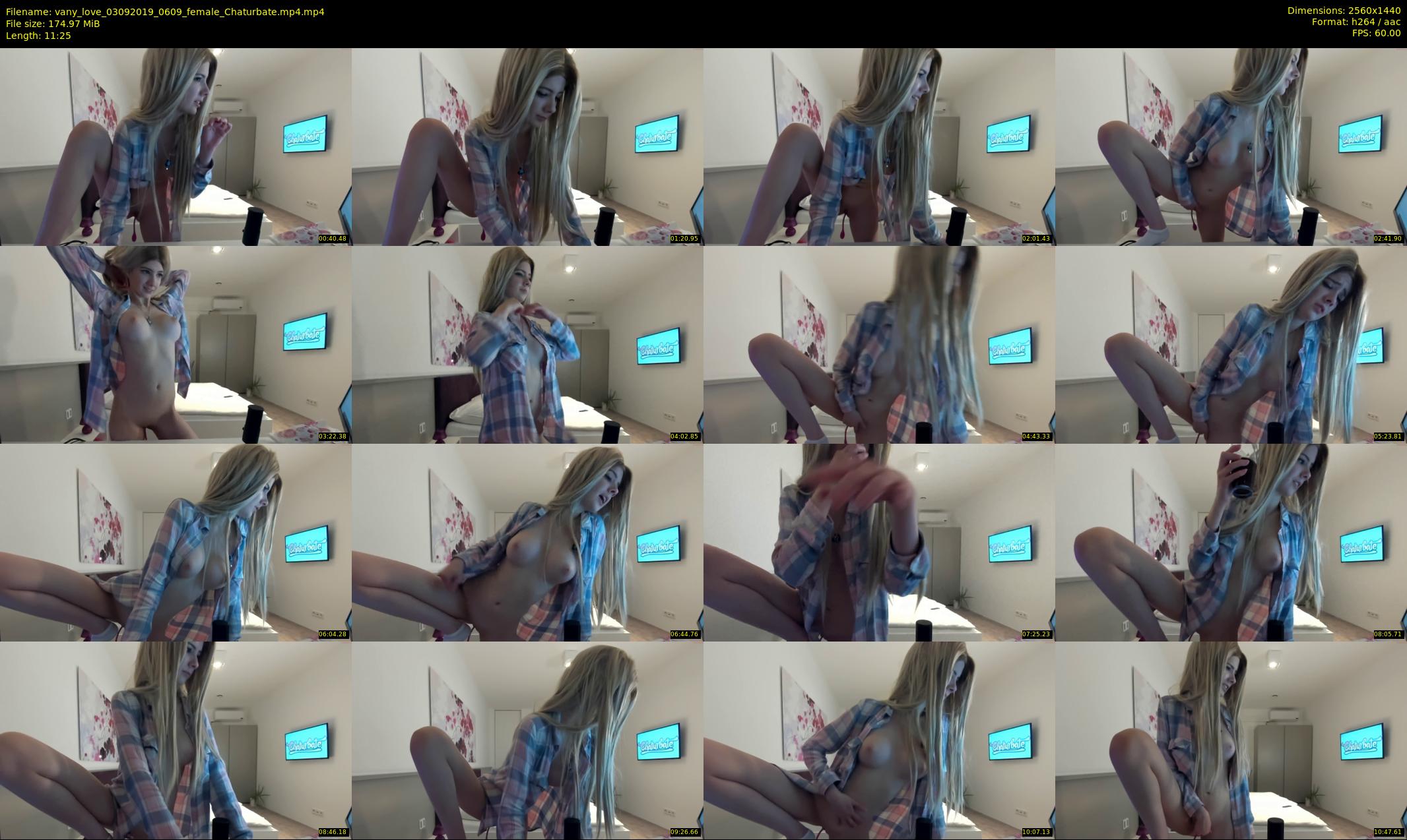 vany_love — 12 minute Chaturbate female cam show recording, 1080p, Sep 3, 2019