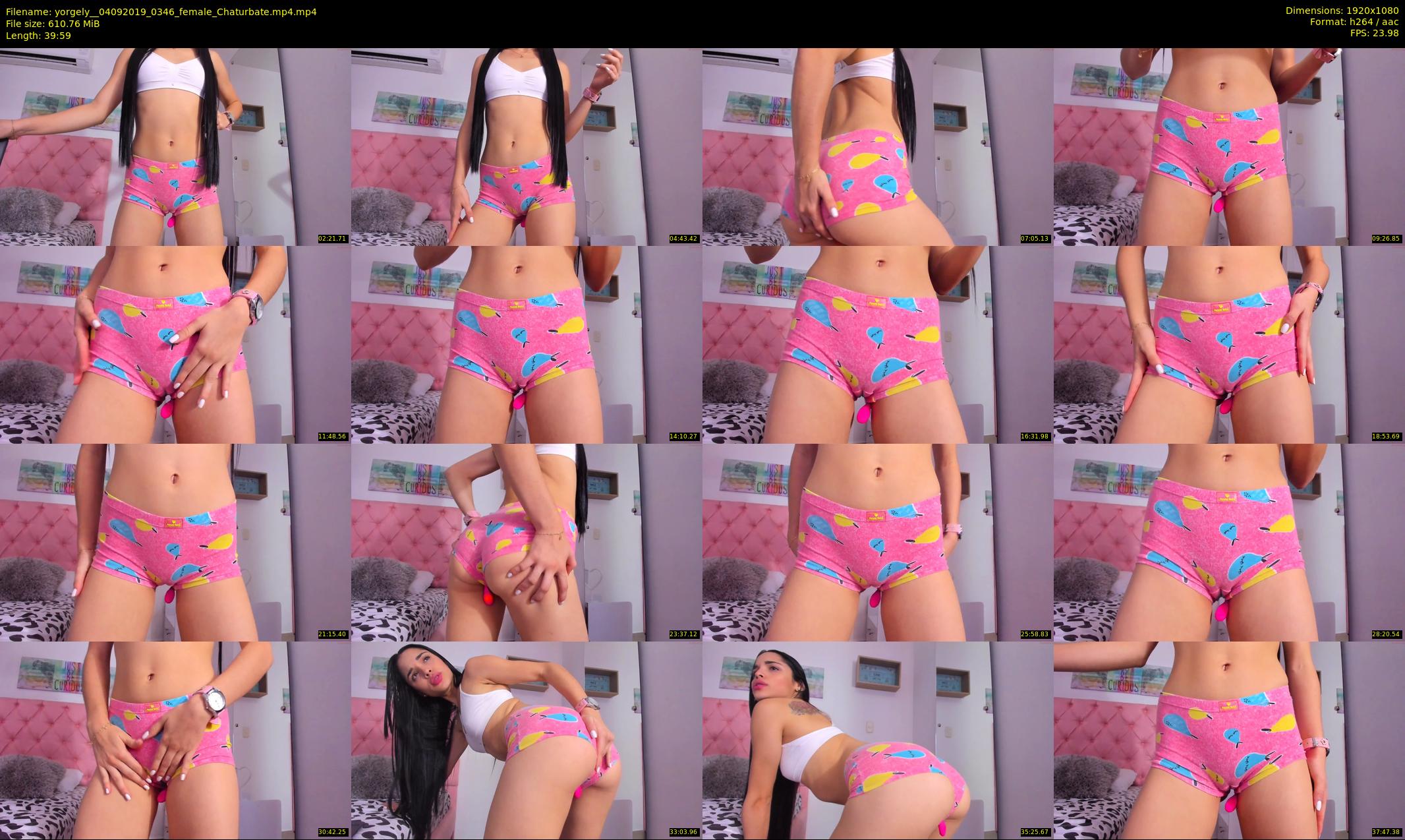 yorgely_ — 40 minute Chaturbate female cam show recording, 1080p, Sep 4, 2019