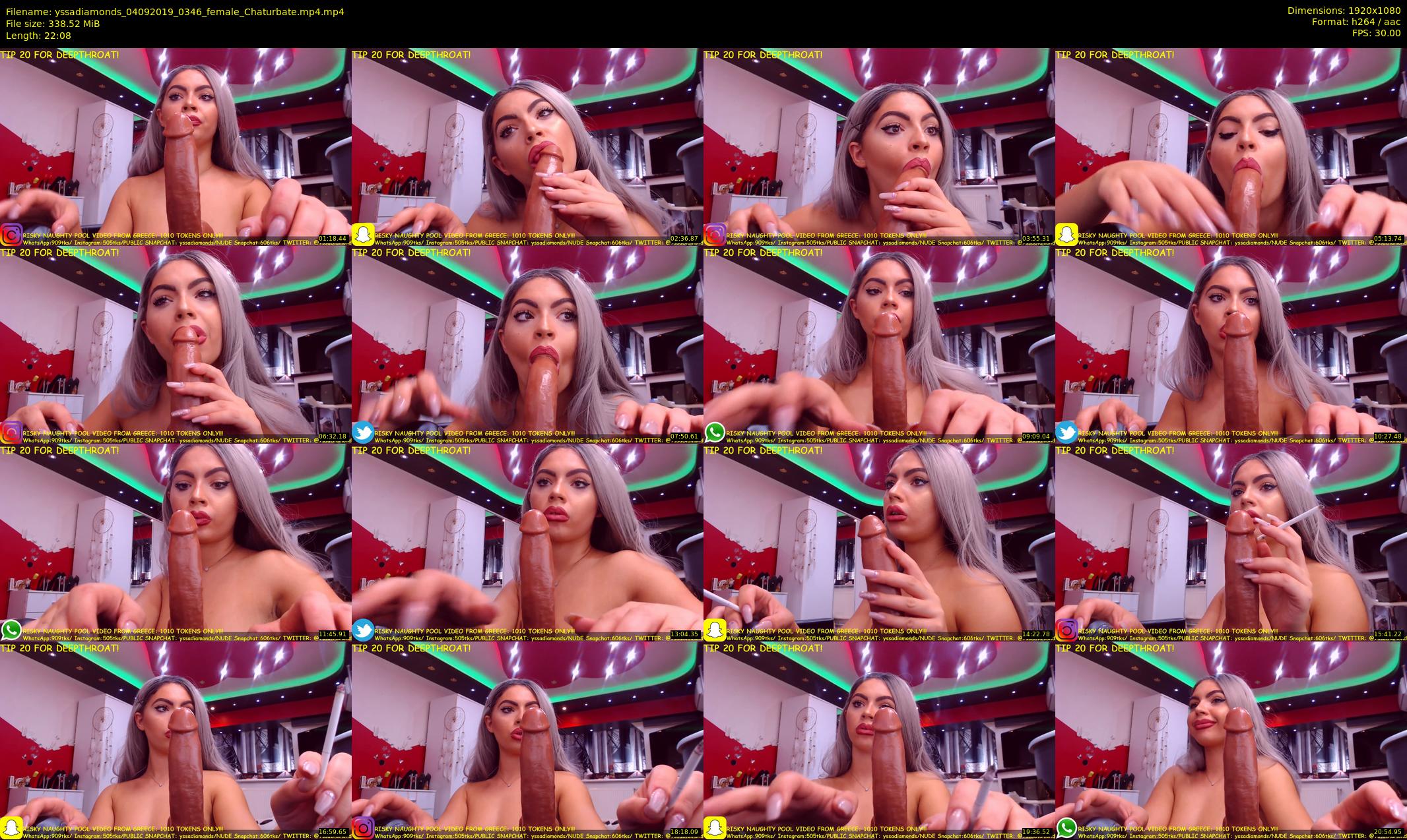 yssadiamonds — 23 minute Chaturbate female cam show recording, 1080p, Sep 4, 2019