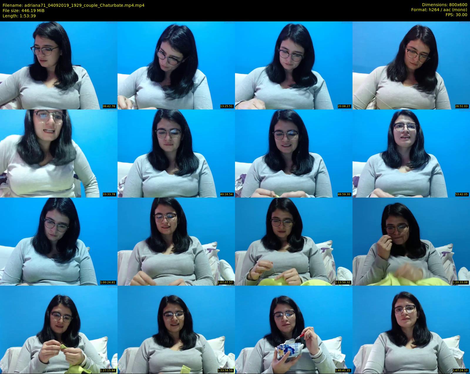 adriana71 — 114 minute Chaturbate couple cam show recording, 480p, Sep 4, 2019