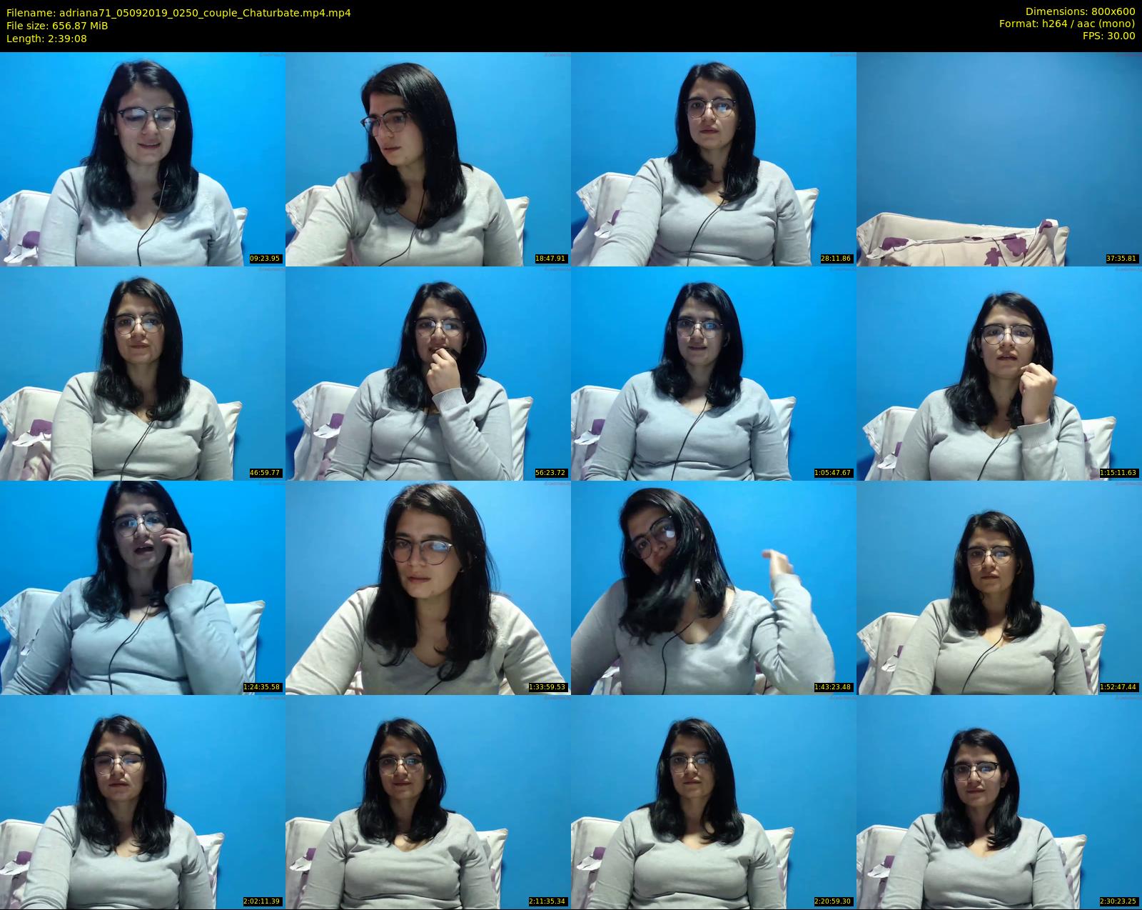 adriana71 — 160 minute Chaturbate couple cam show recording, 480p, Sep 5, 2019