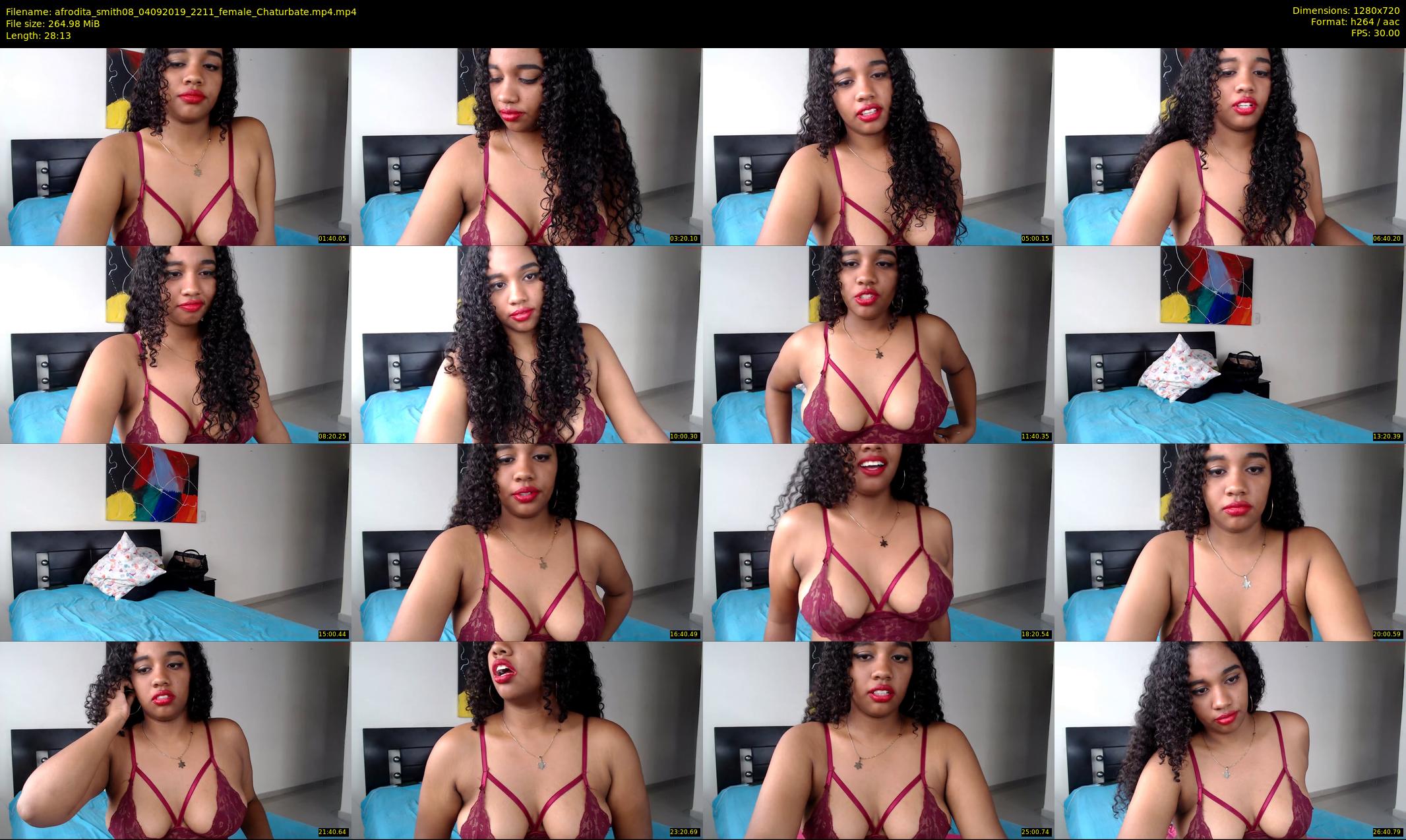 afrodita_smith08 — 29 minute Chaturbate female cam show recording, 720p, Sep 4, 2019