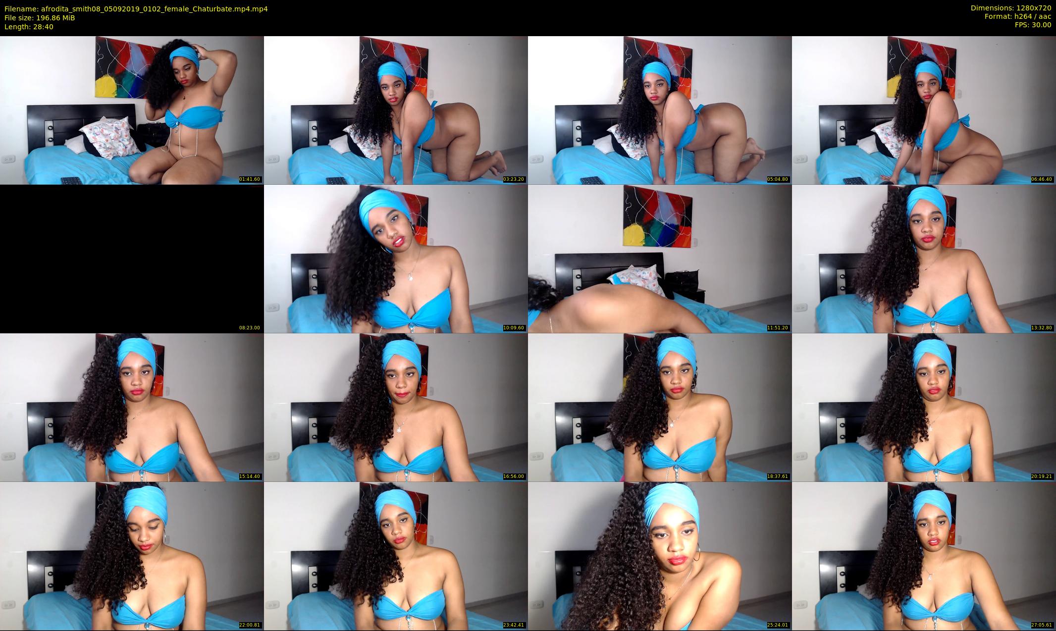 afrodita_smith08 — 29 minute Chaturbate female cam show recording, 720p, Sep 5, 2019