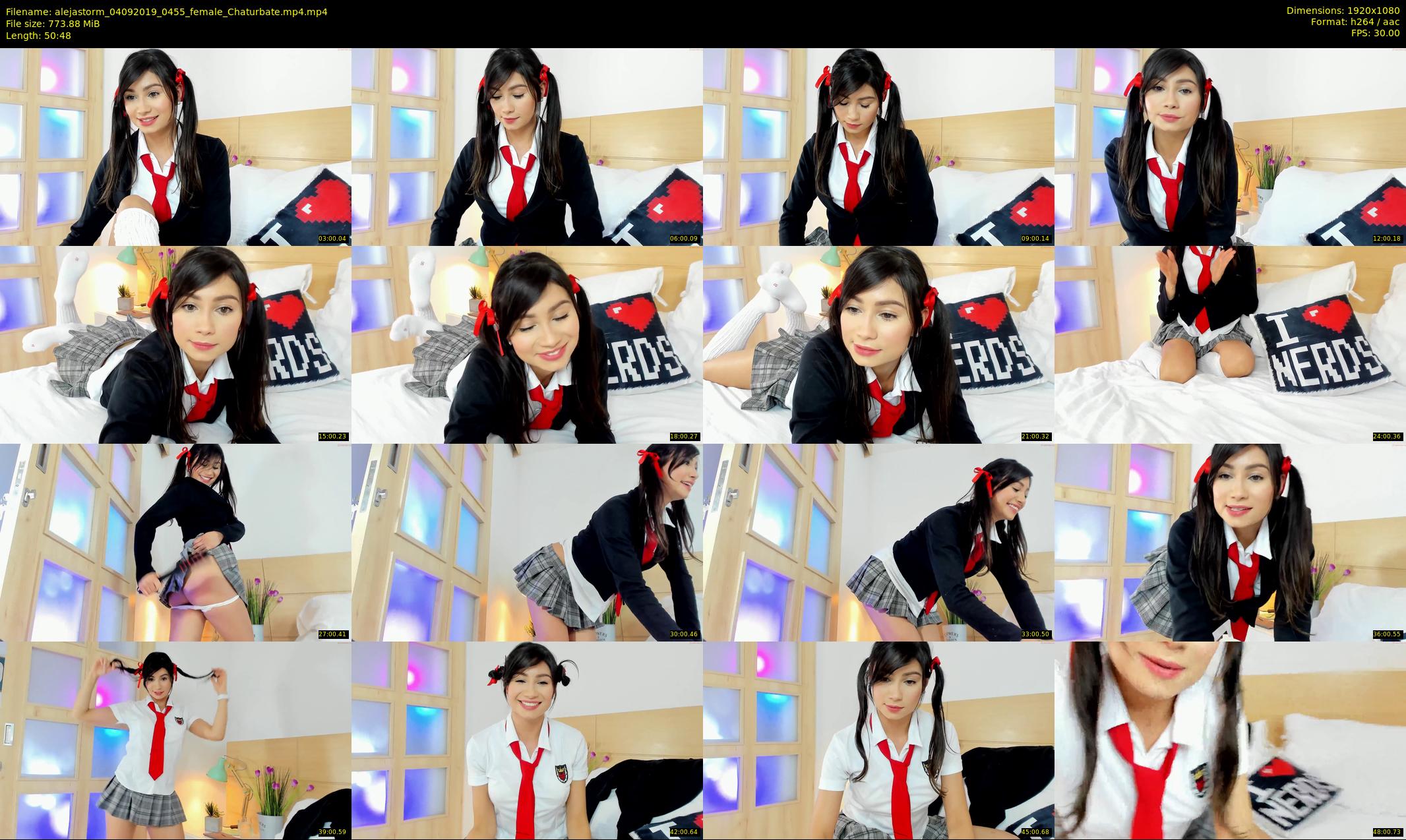 alejastorm — 51 minute Chaturbate female cam show recording, 1080p, Sep 4, 2019