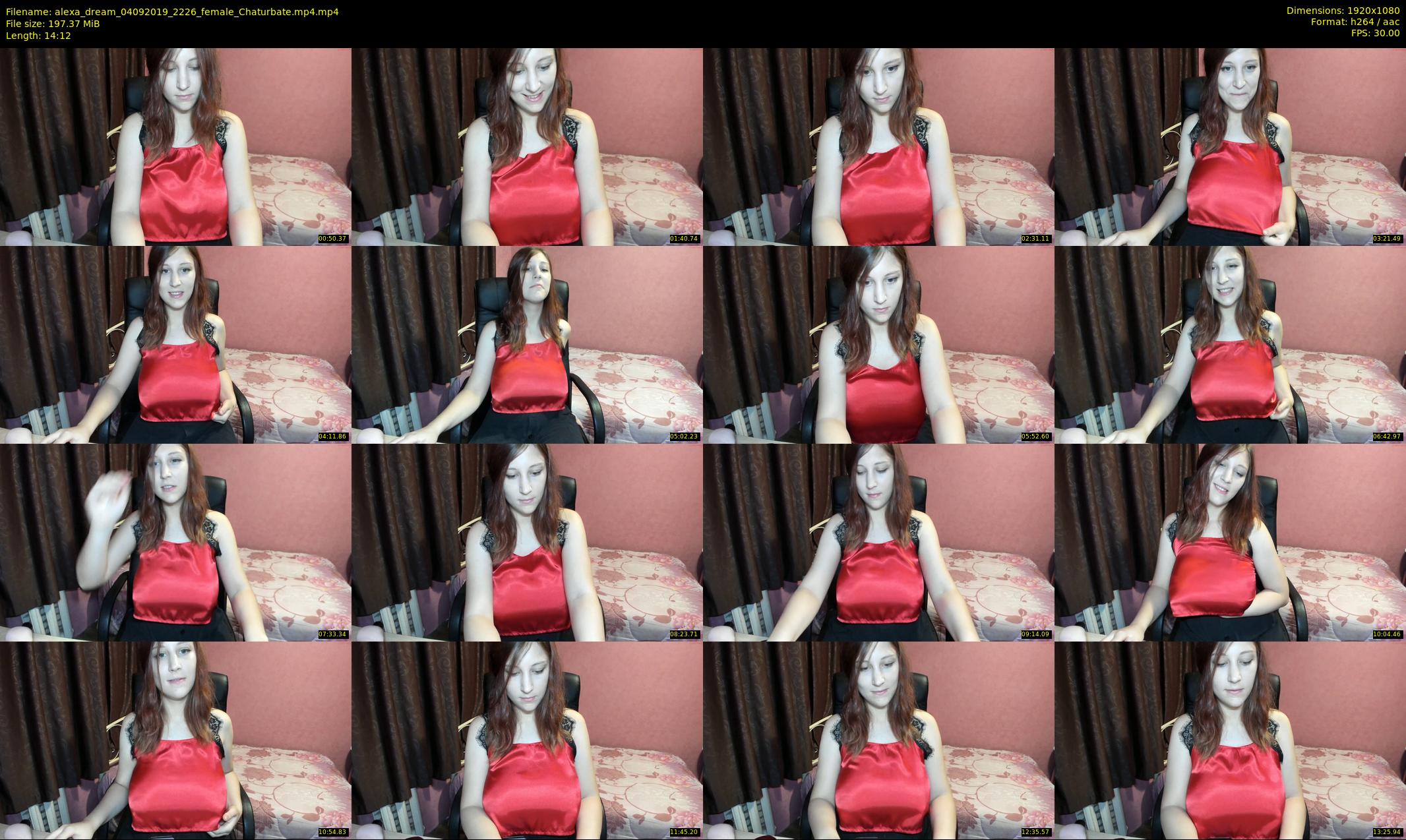 alexa_dream — 15 minute Chaturbate female cam show recording, 1080p, Sep 4, 2019