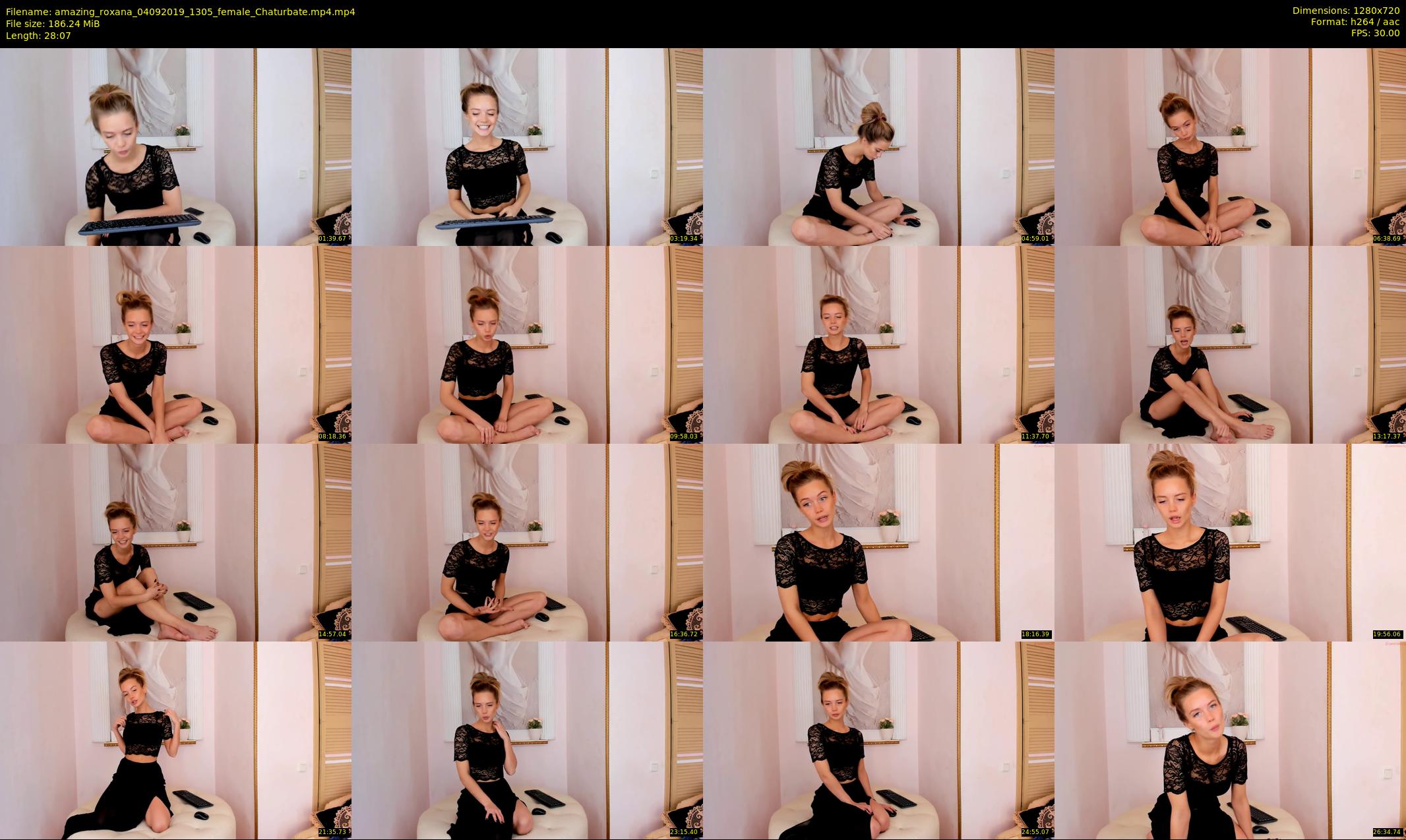 amazing_roxana — 29 minute Chaturbate female cam show recording, 720p, Sep 4, 2019