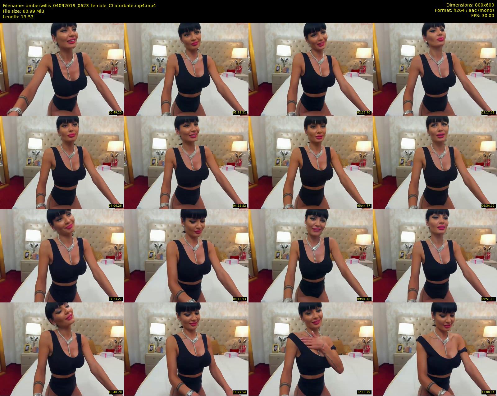amberwillis — 14 minute Chaturbate female cam show recording, 480p, Sep 4, 2019