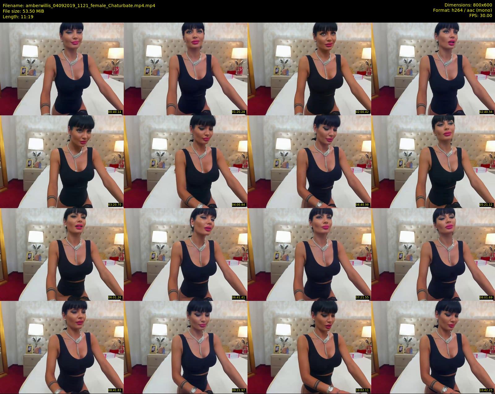 amberwillis — 12 minute Chaturbate female cam show recording, 480p, Sep 4, 2019