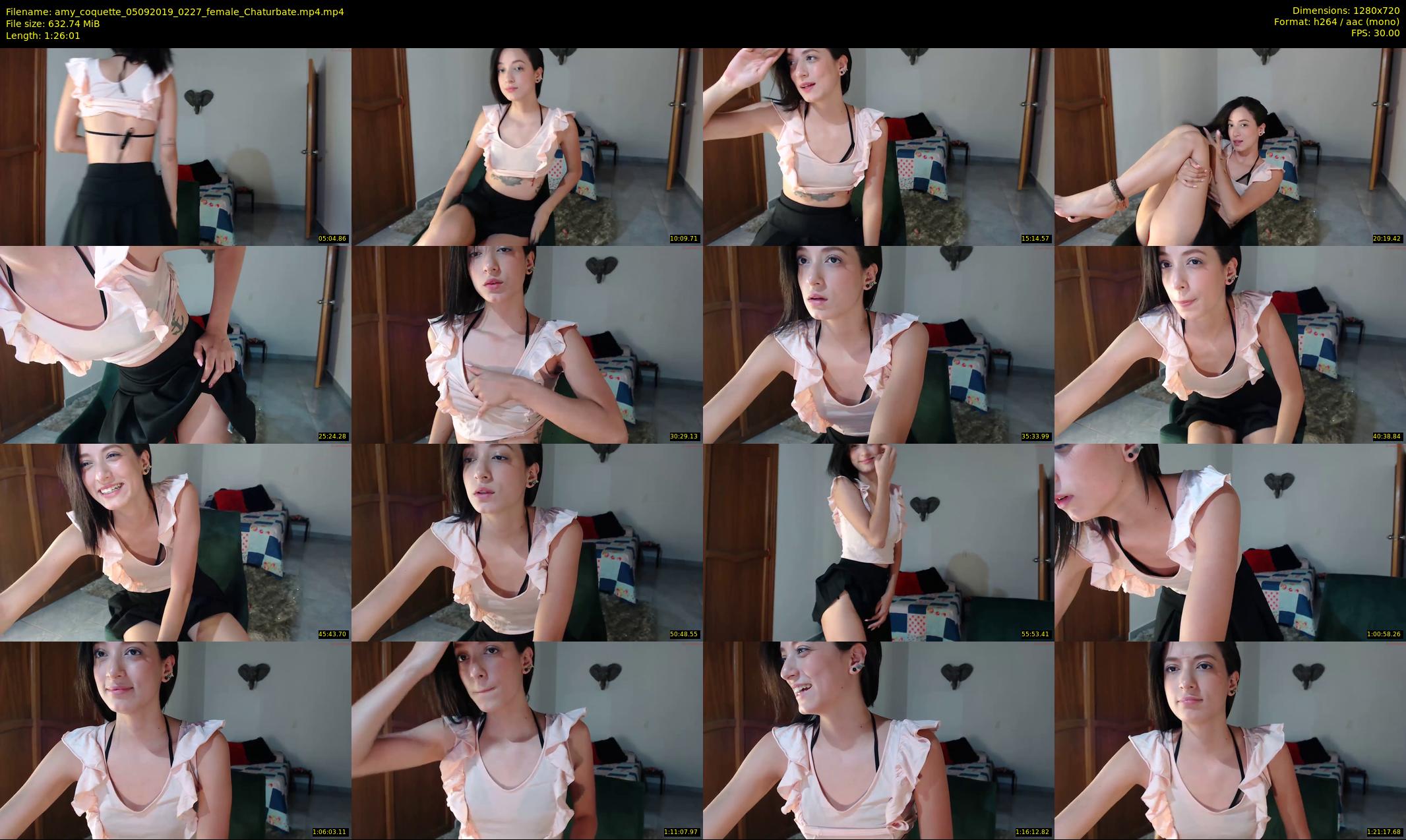 amy_coquette — 87 minute Chaturbate female cam show recording, 720p, Sep 5, 2019