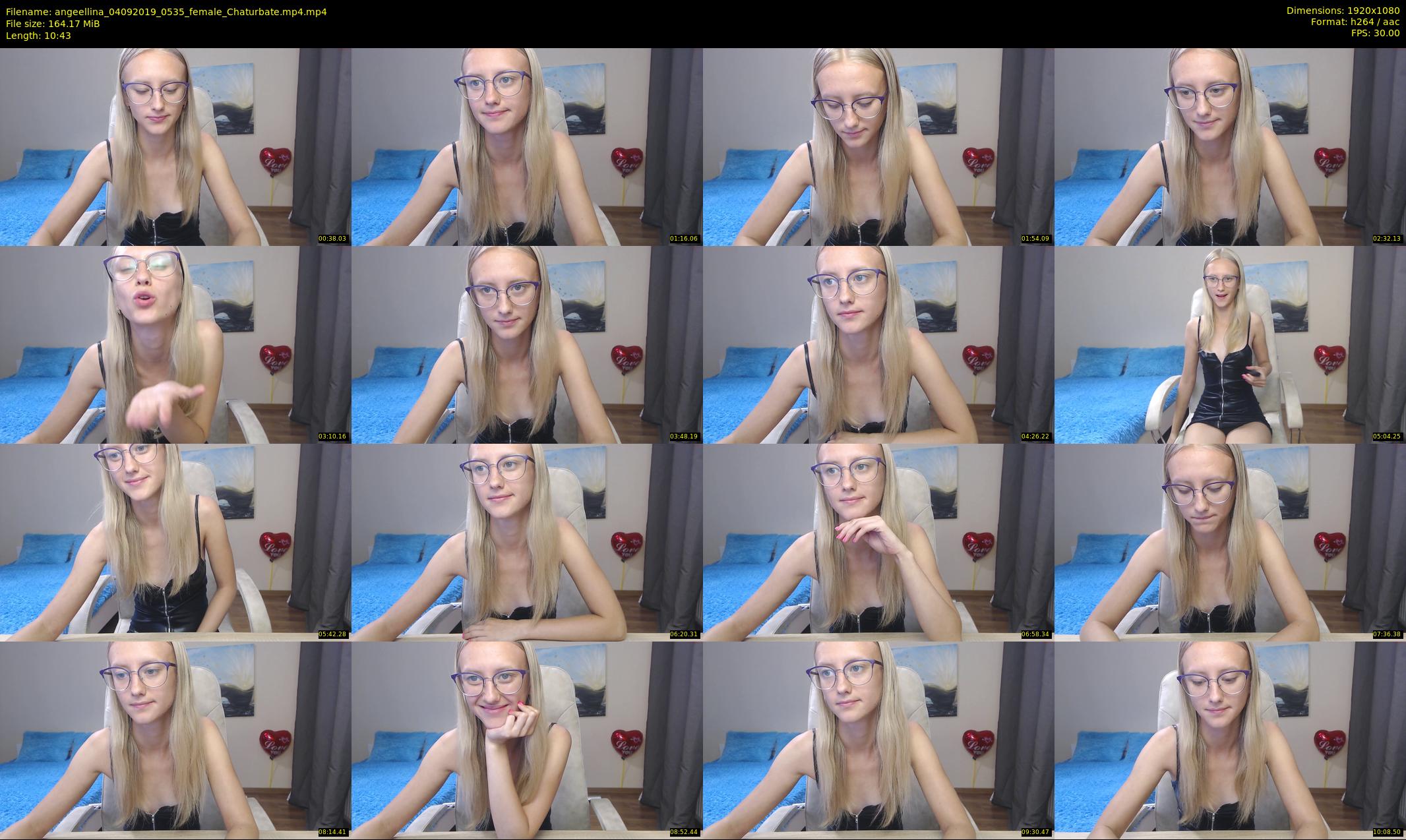 angeellina — 11 minute Chaturbate female cam show recording, 1080p, Sep 4, 2019