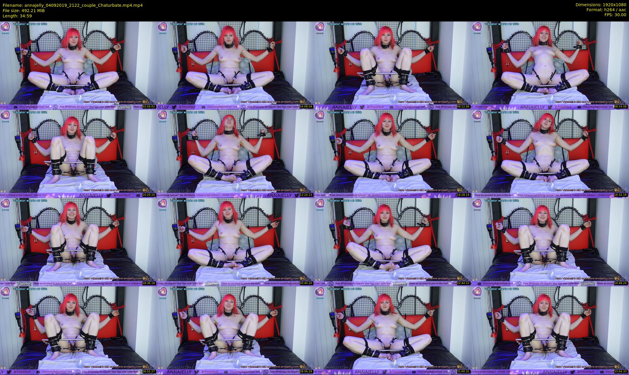 annajelly — 35 minute Chaturbate couple cam show recording, 1080p, Sep 4, 2019