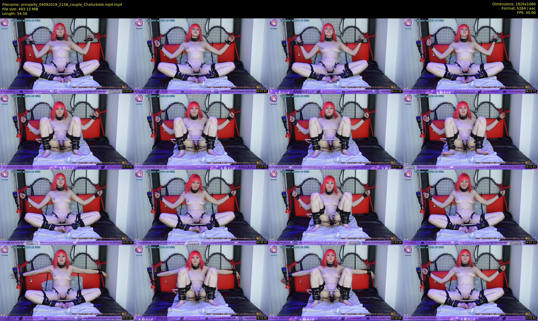 annajelly — 35 minute Chaturbate couple cam show recording, 1080p, Sep 4, 2019