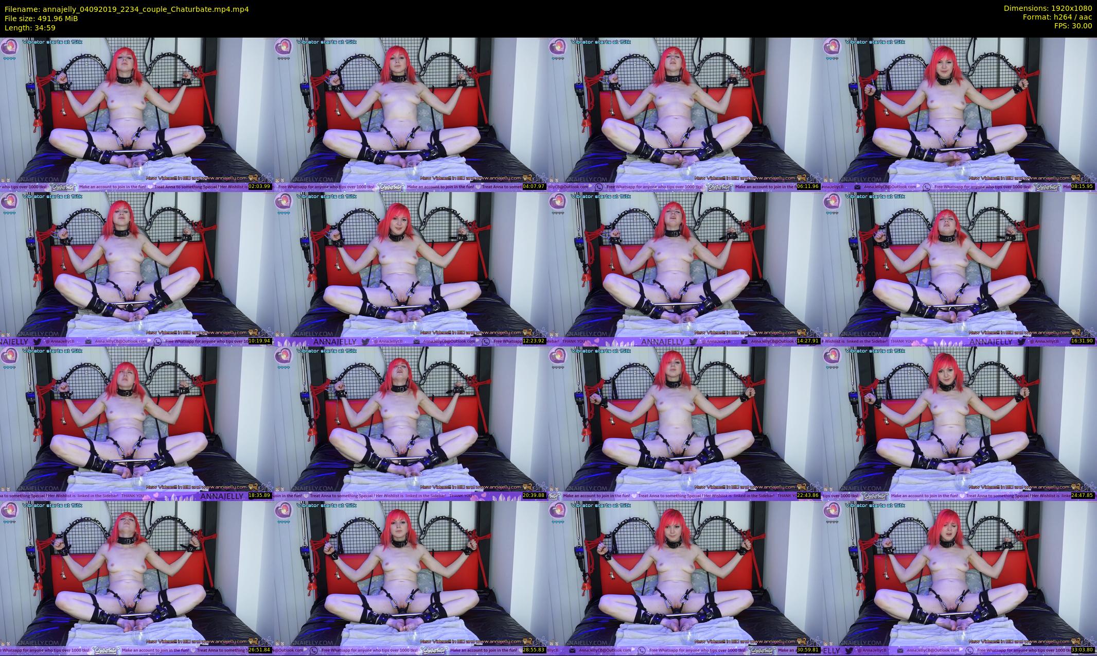 annajelly — 35 minute Chaturbate couple cam show recording, 1080p, Sep 4, 2019