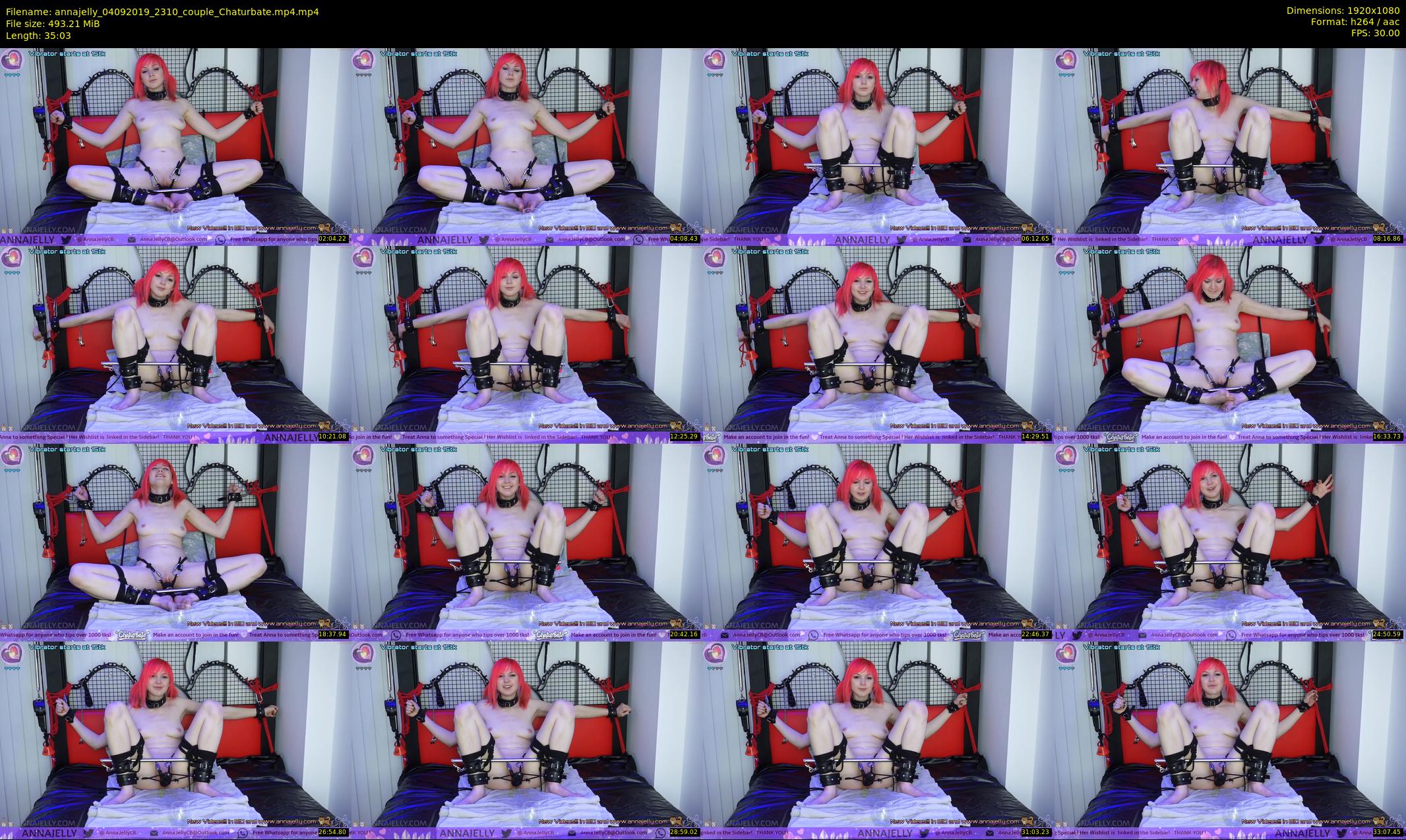 annajelly — 36 minute Chaturbate couple cam show recording, 1080p, Sep 4, 2019