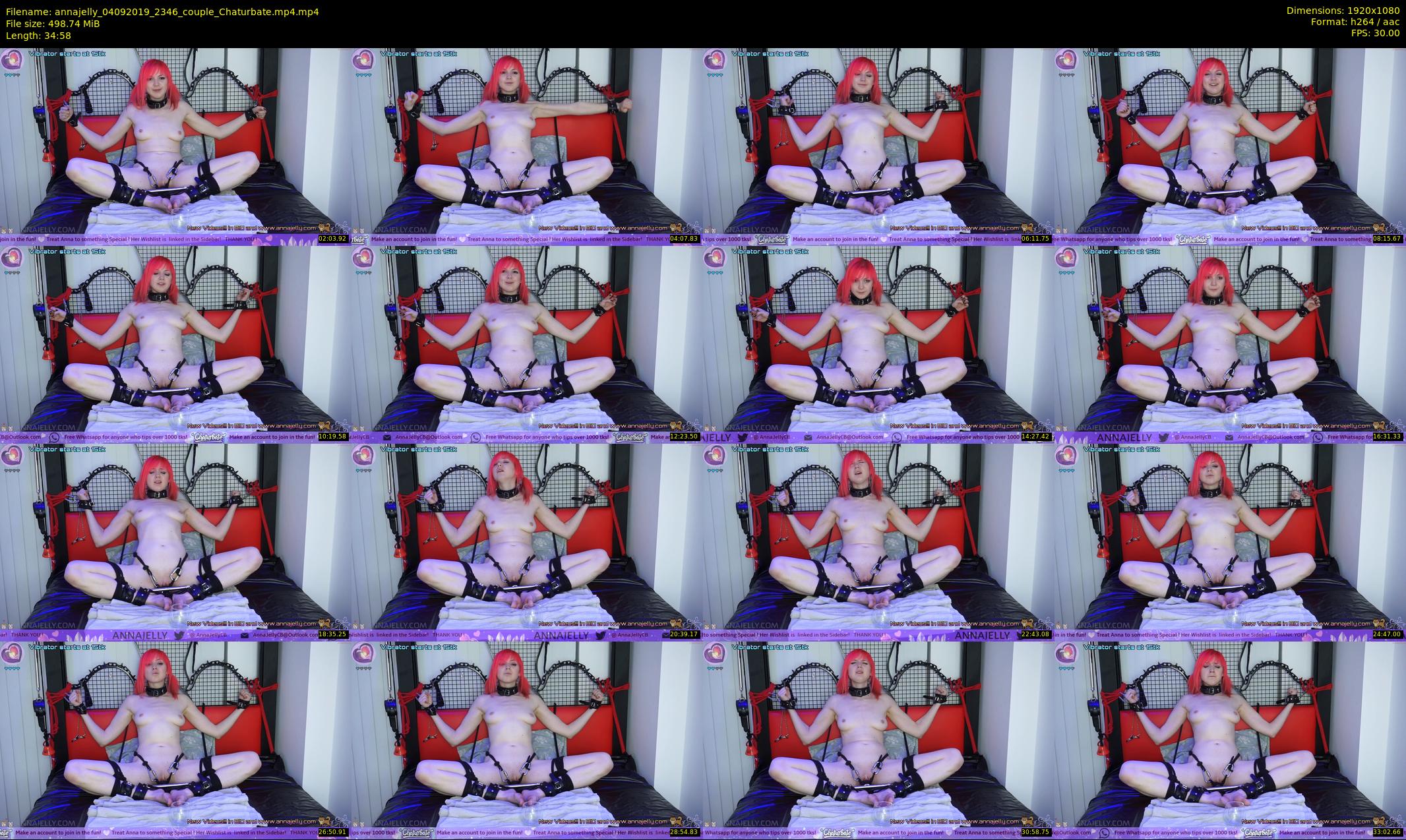 annajelly — 35 minute Chaturbate couple cam show recording, 1080p, Sep 4, 2019