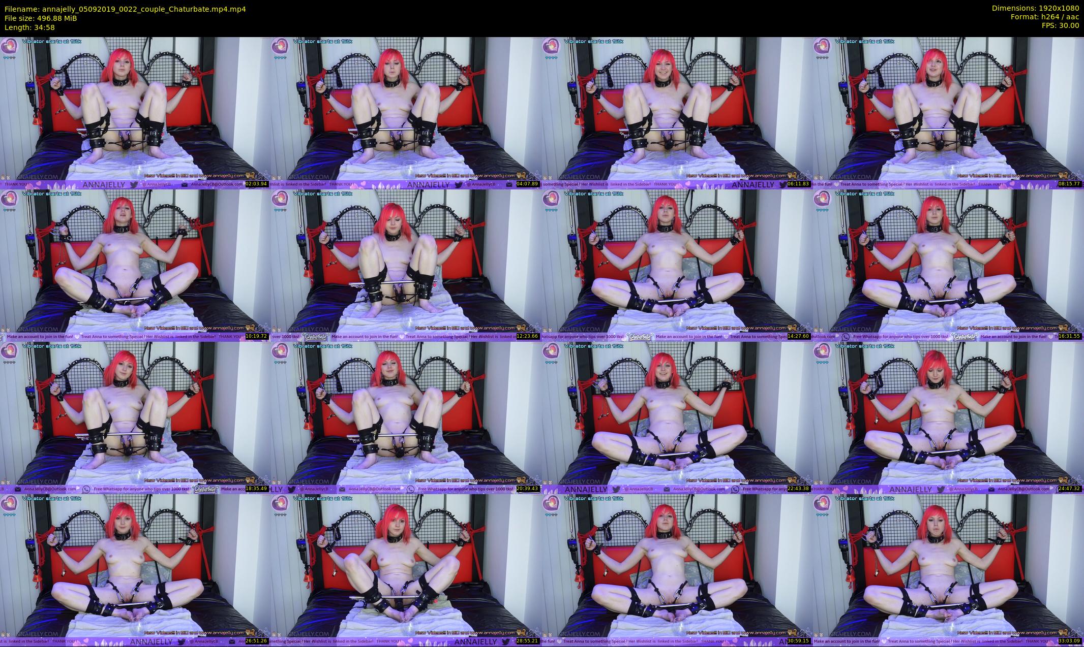 annajelly — 35 minute Chaturbate couple cam show recording, 1080p, Sep 5, 2019