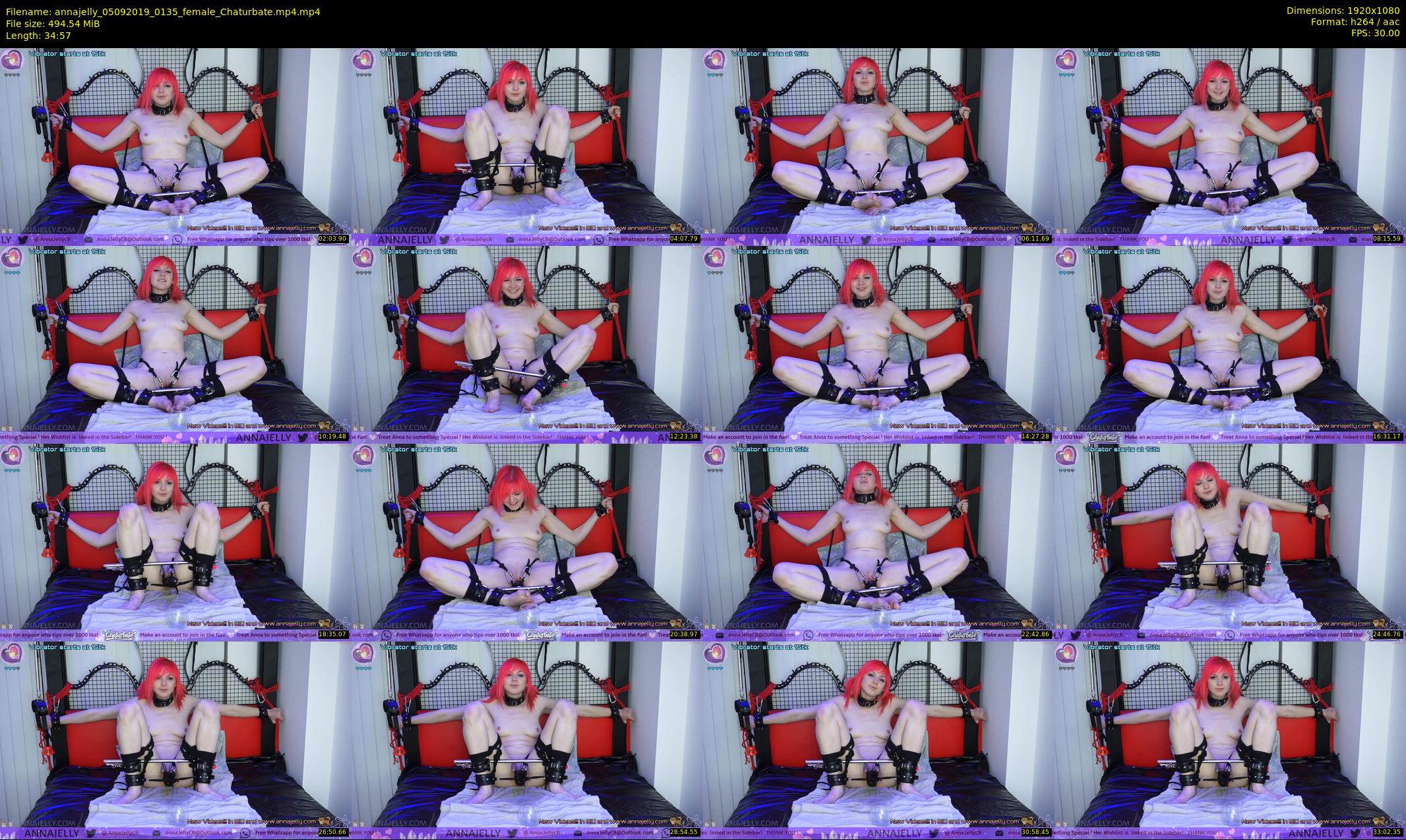 annajelly — 35 minute Chaturbate couple cam show recording, 1080p, Sep 5, 2019