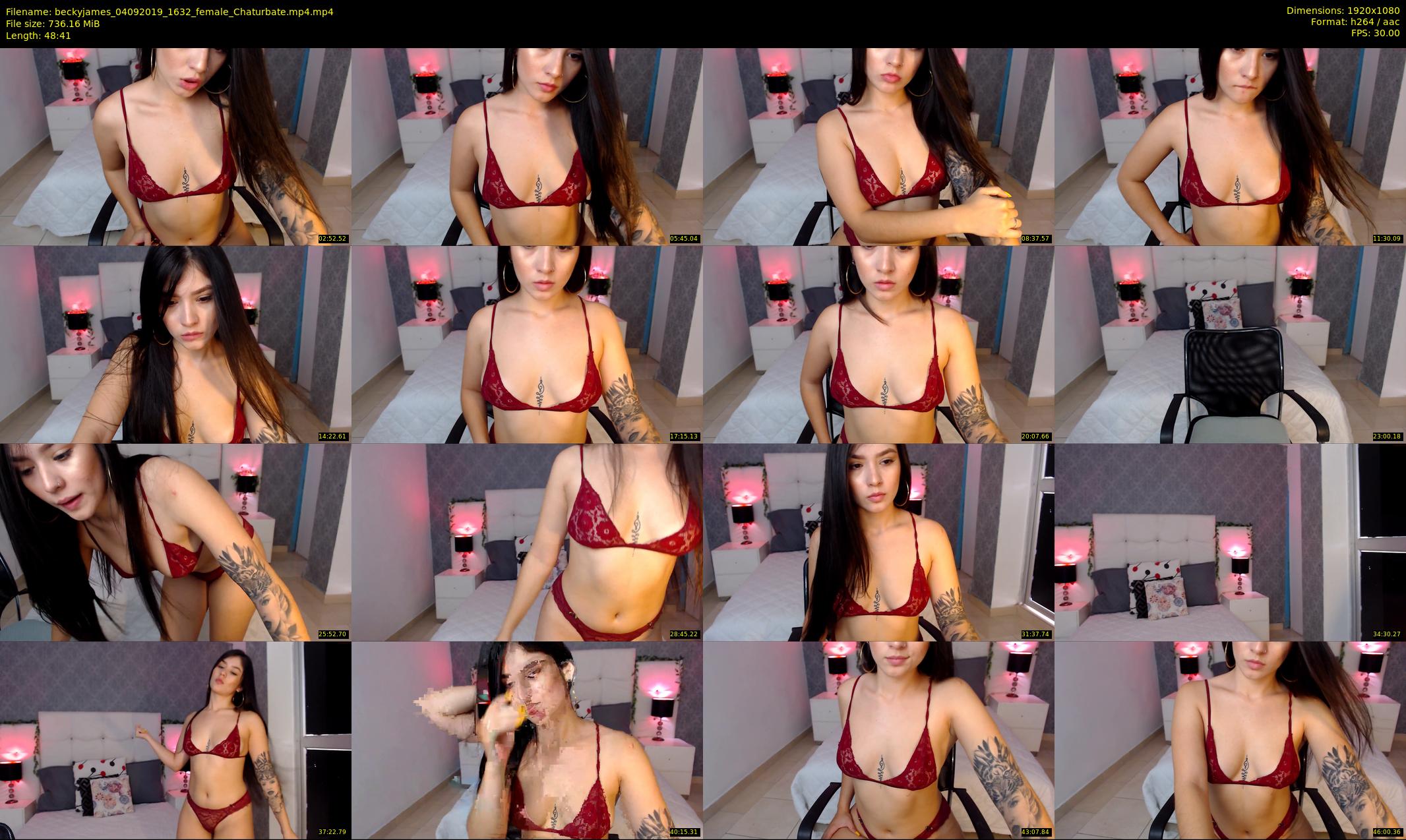 beckyjames — 49 minute Chaturbate female cam show recording, 1080p, Sep 4, 2019