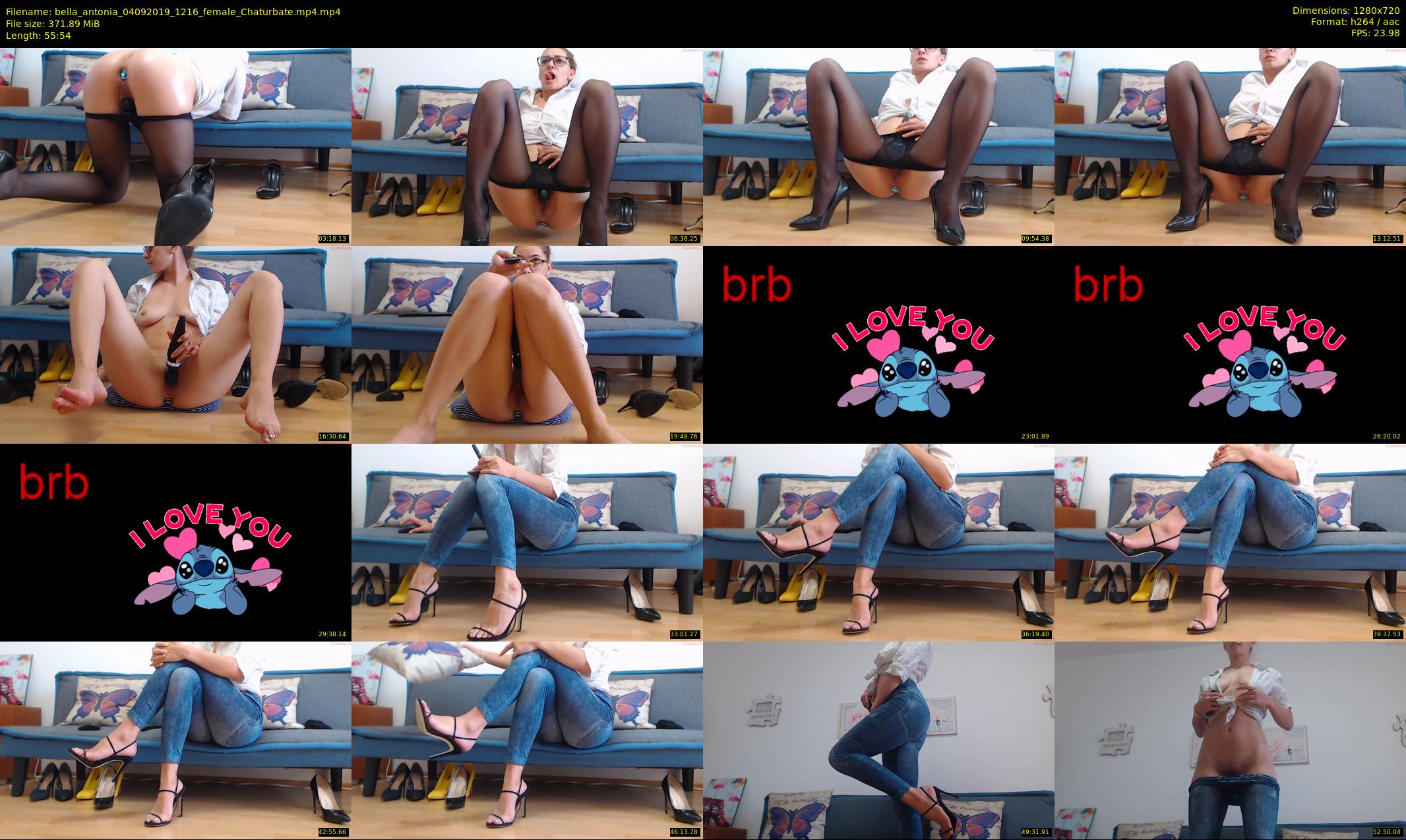 bella_antonia — 56 minute Chaturbate female cam show recording, 720p, Sep 4, 2019
