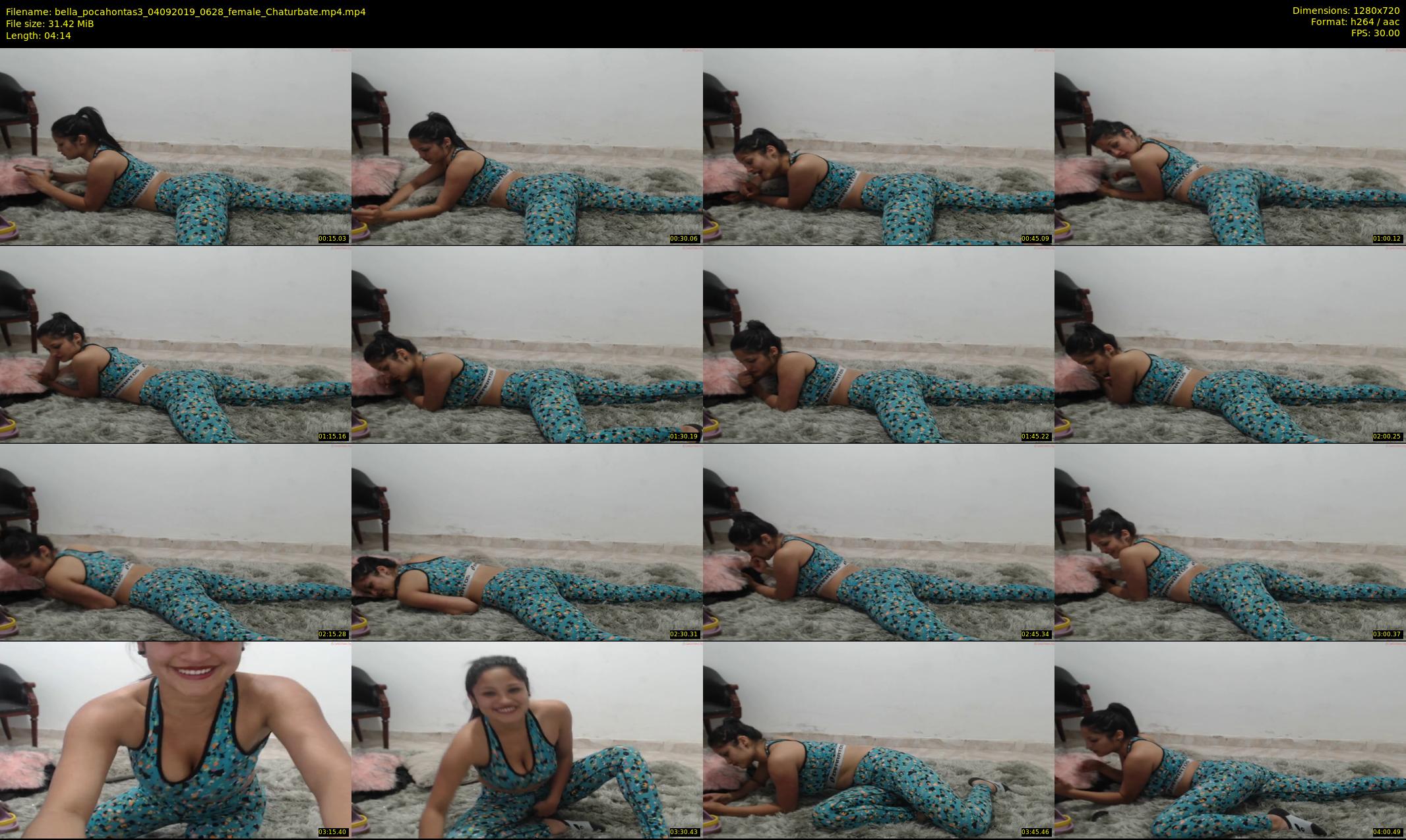 bella_pocahontas3 — 5 minute Chaturbate female cam show recording, 720p, Sep 4, 2019