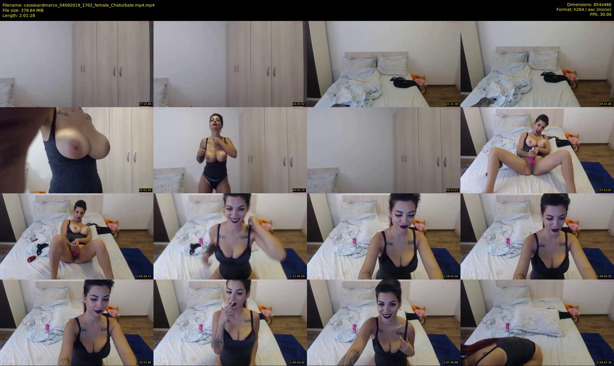 cassieandmarco — 122 minute Chaturbate female cam show recording, 480p, Sep 4, 2019