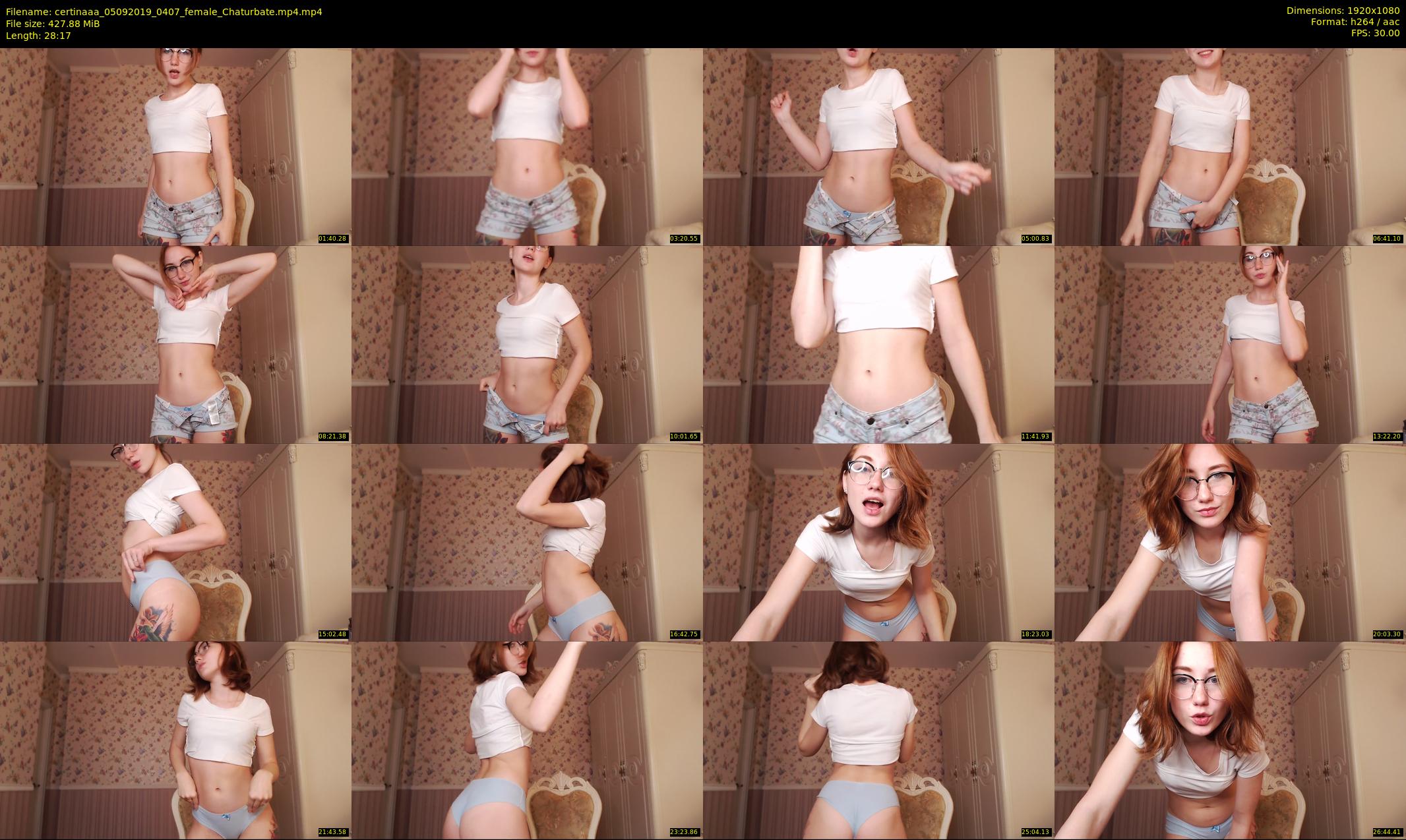 certinaaa — 29 minute Chaturbate female cam show recording, 1080p, Sep 5, 2019