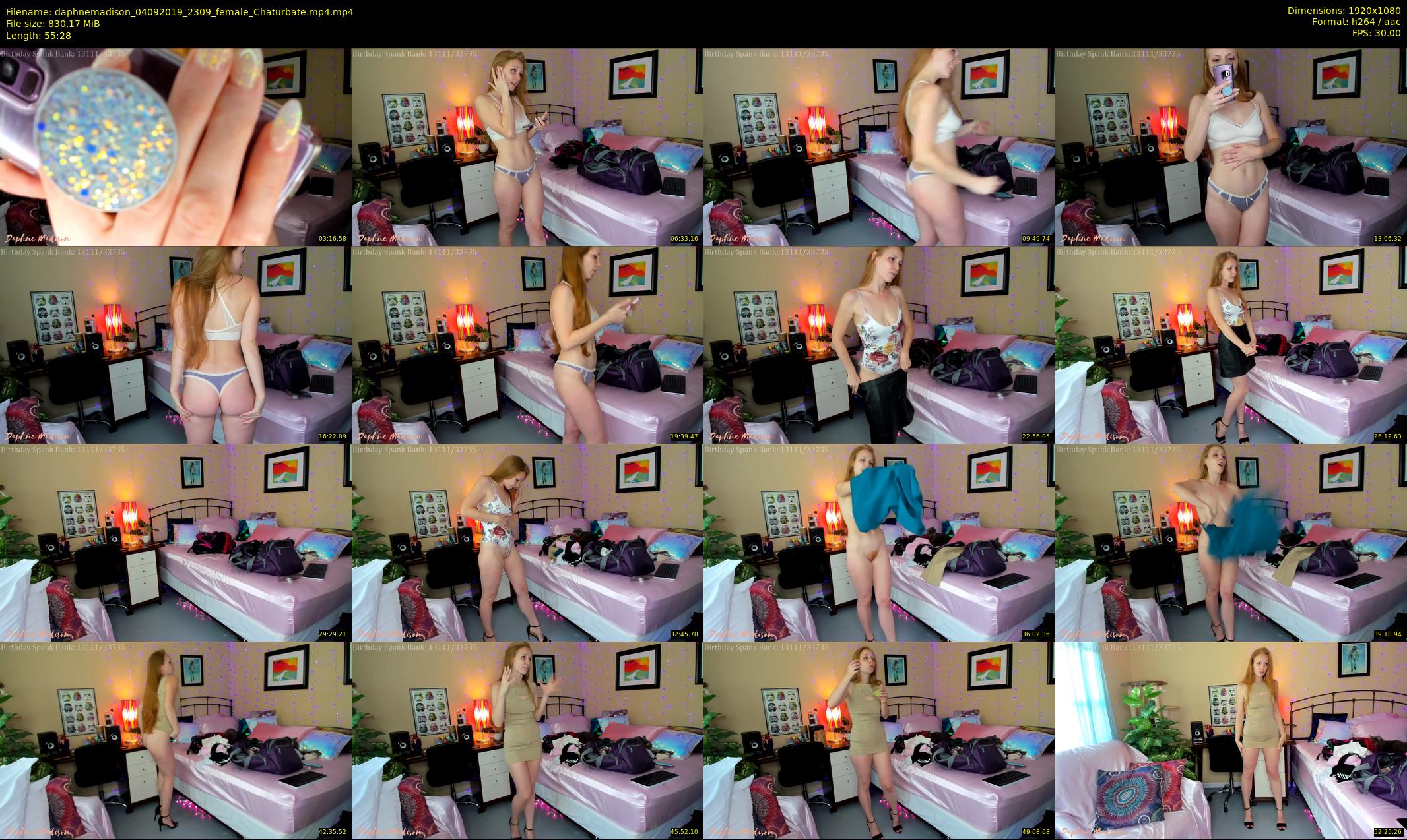 daphnemadison — 56 minute Chaturbate couple cam show recording, 1080p, Sep 4, 2019