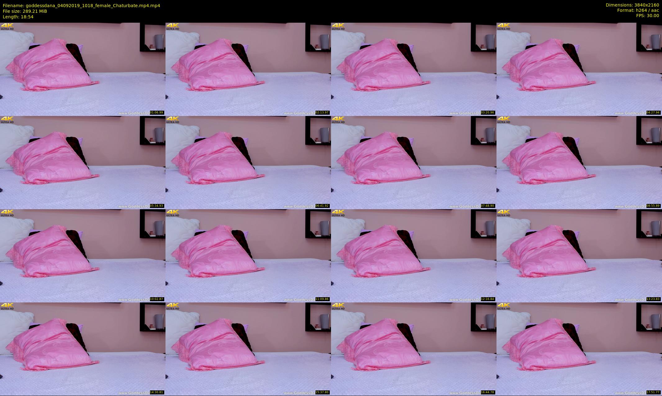 goddessdana — 19 minute Chaturbate female cam show recording, 4K, Sep 4, 2019