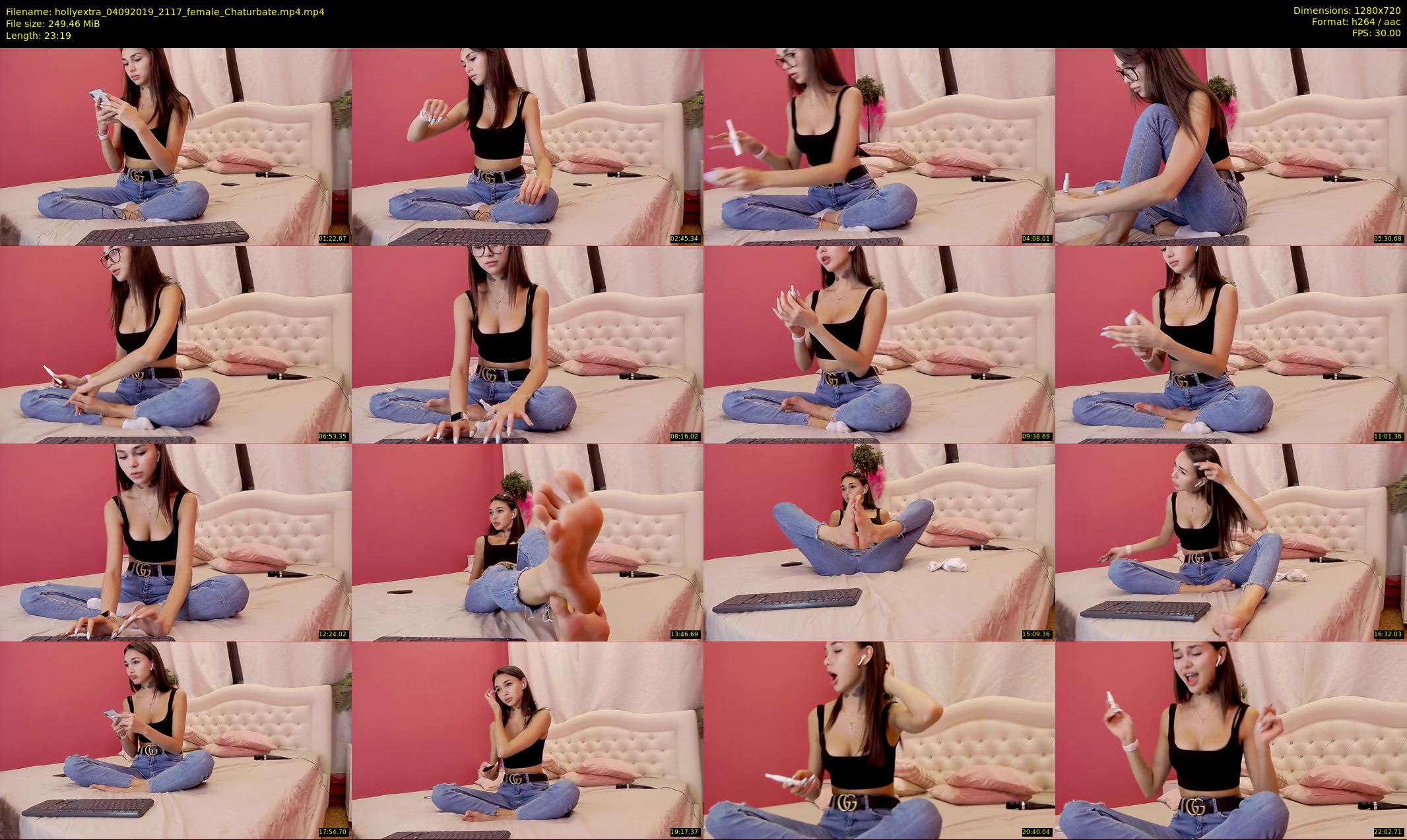 hollyextra — 24 minute Chaturbate female cam show recording, 720p, Sep 4, 2019